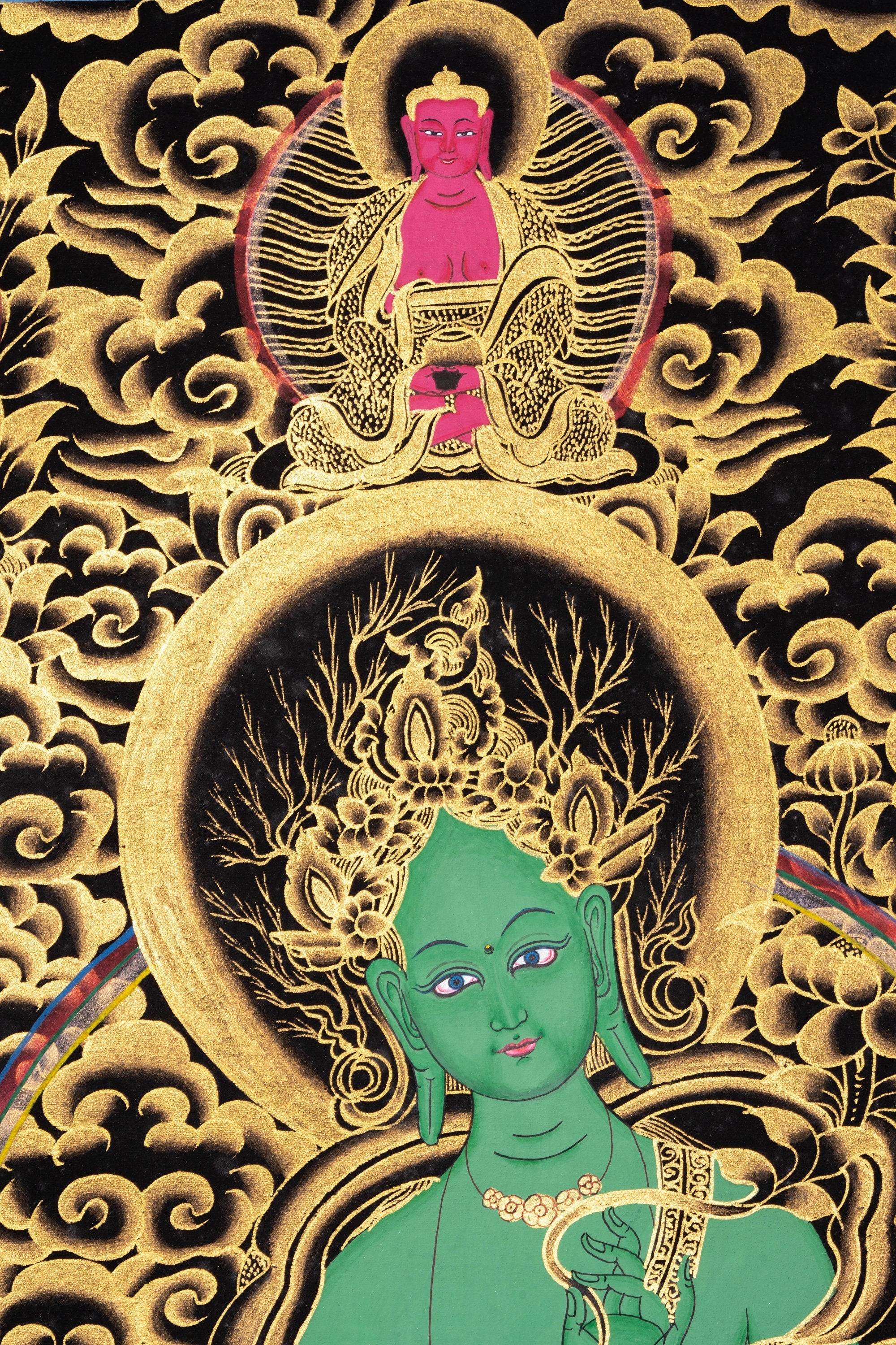Green Tara Thangka Arts - Lucky Thanka