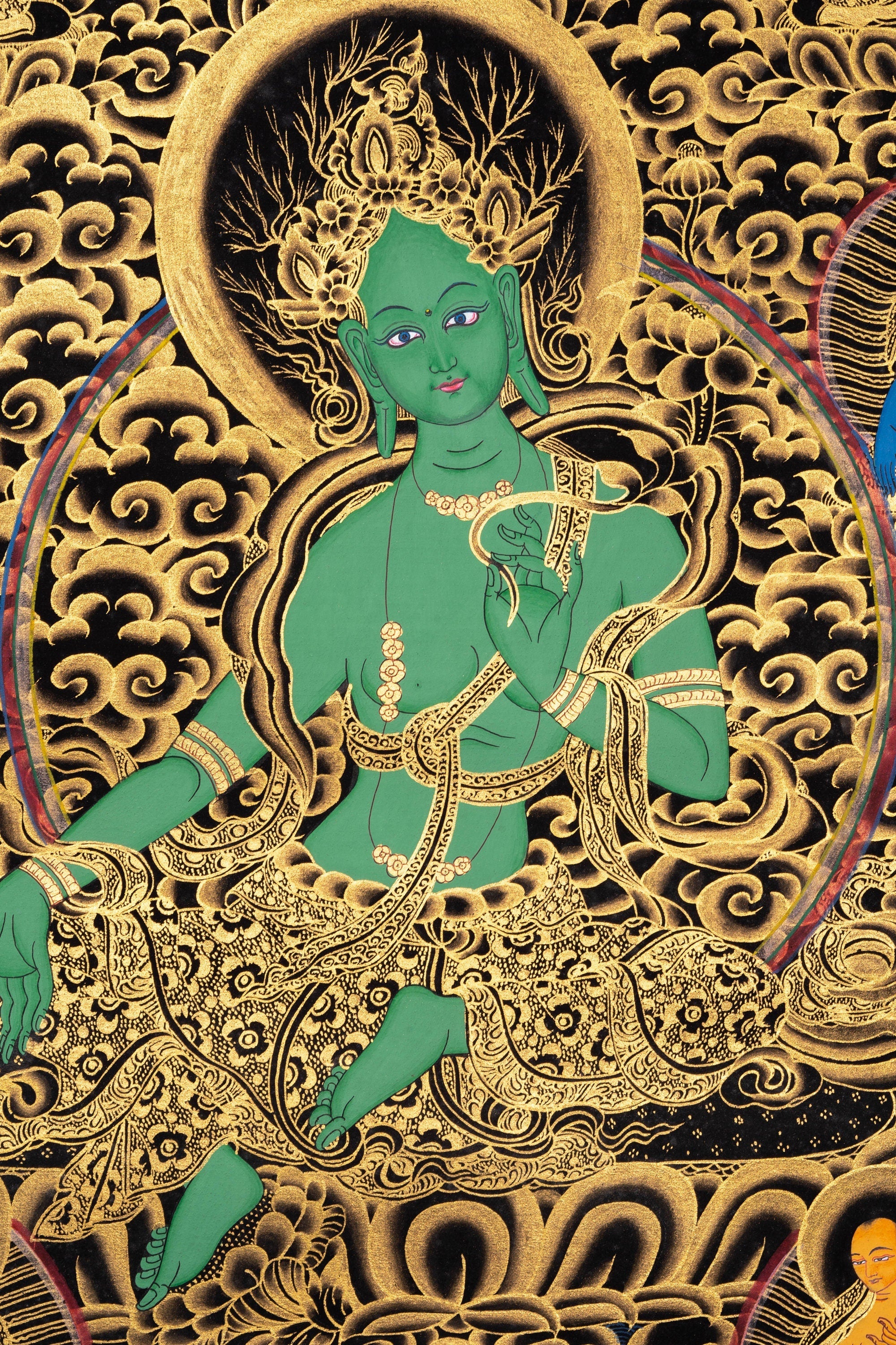 Green Tara Thangka Arts - Lucky Thanka