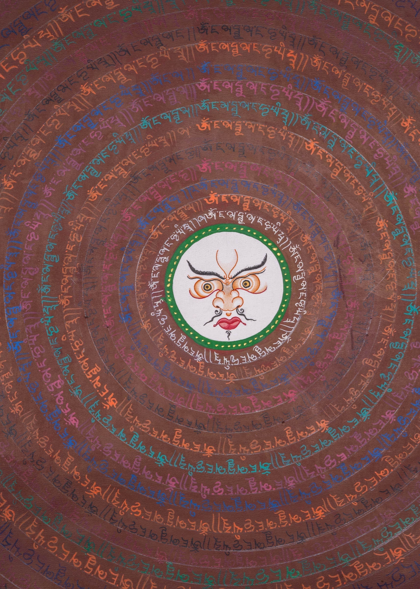 Buddha Eye Mantra Mandala Thangka Painting - Lucky Thanka