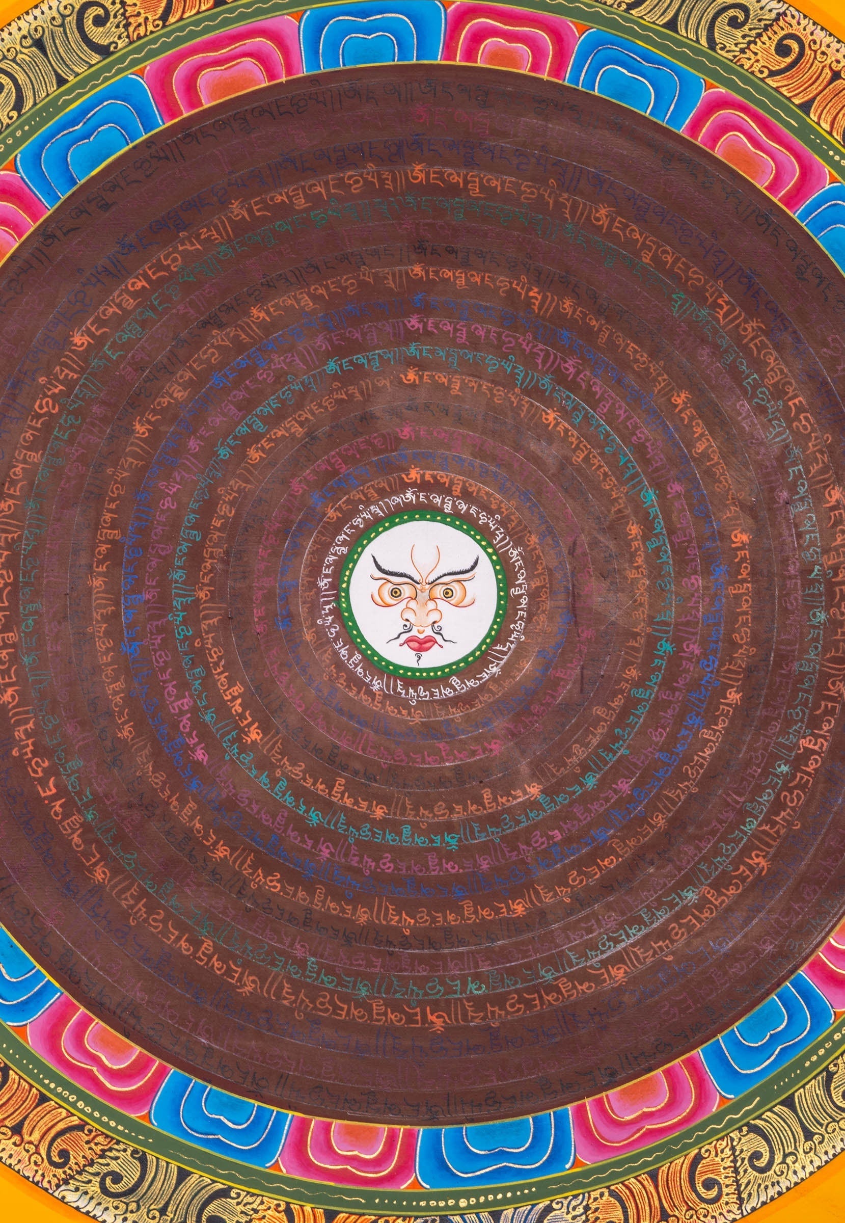 Buddha Eye Mantra Mandala Thangka Painting - Lucky Thanka