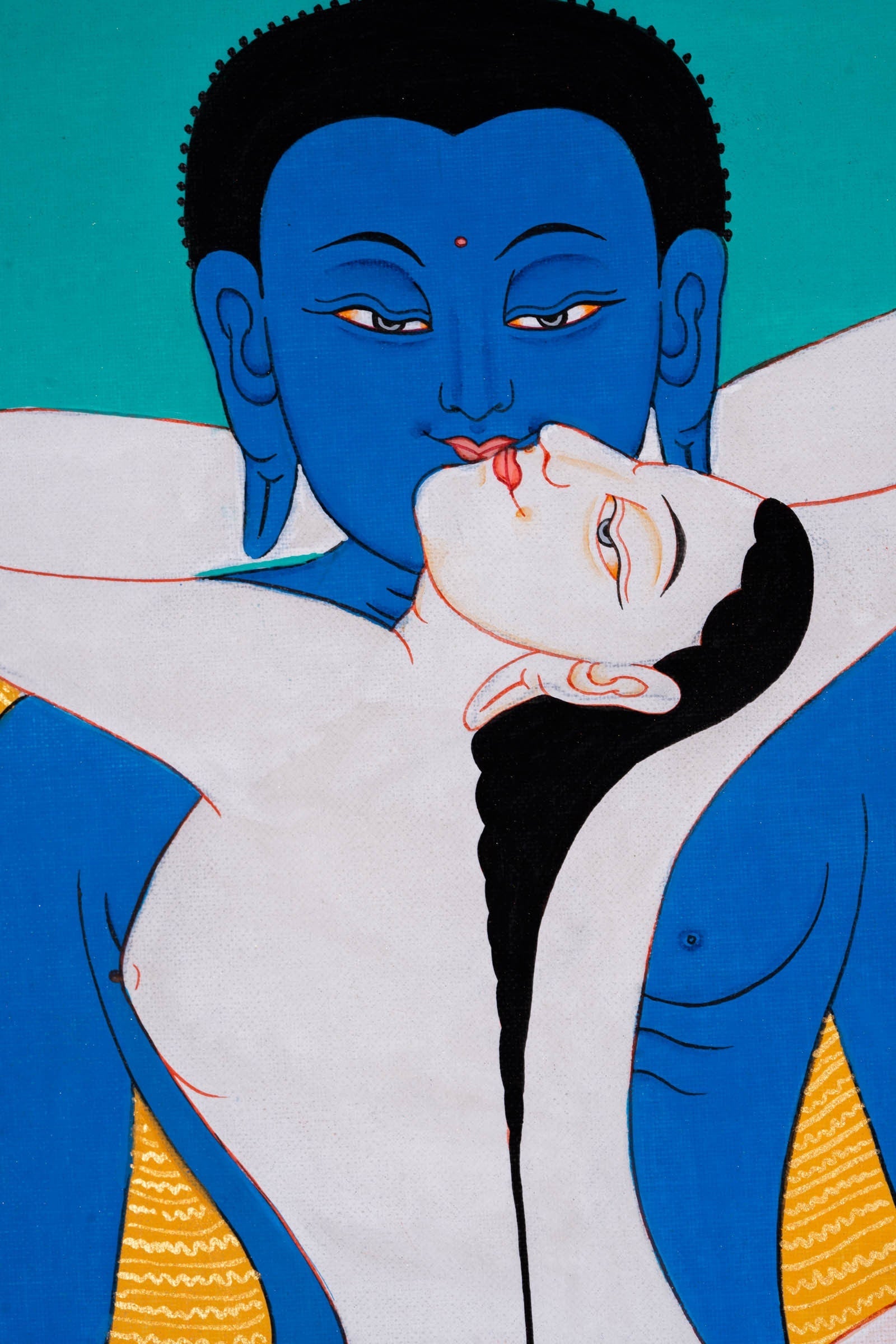 Buddha Shakti Thangka Art - Lucky Thanka