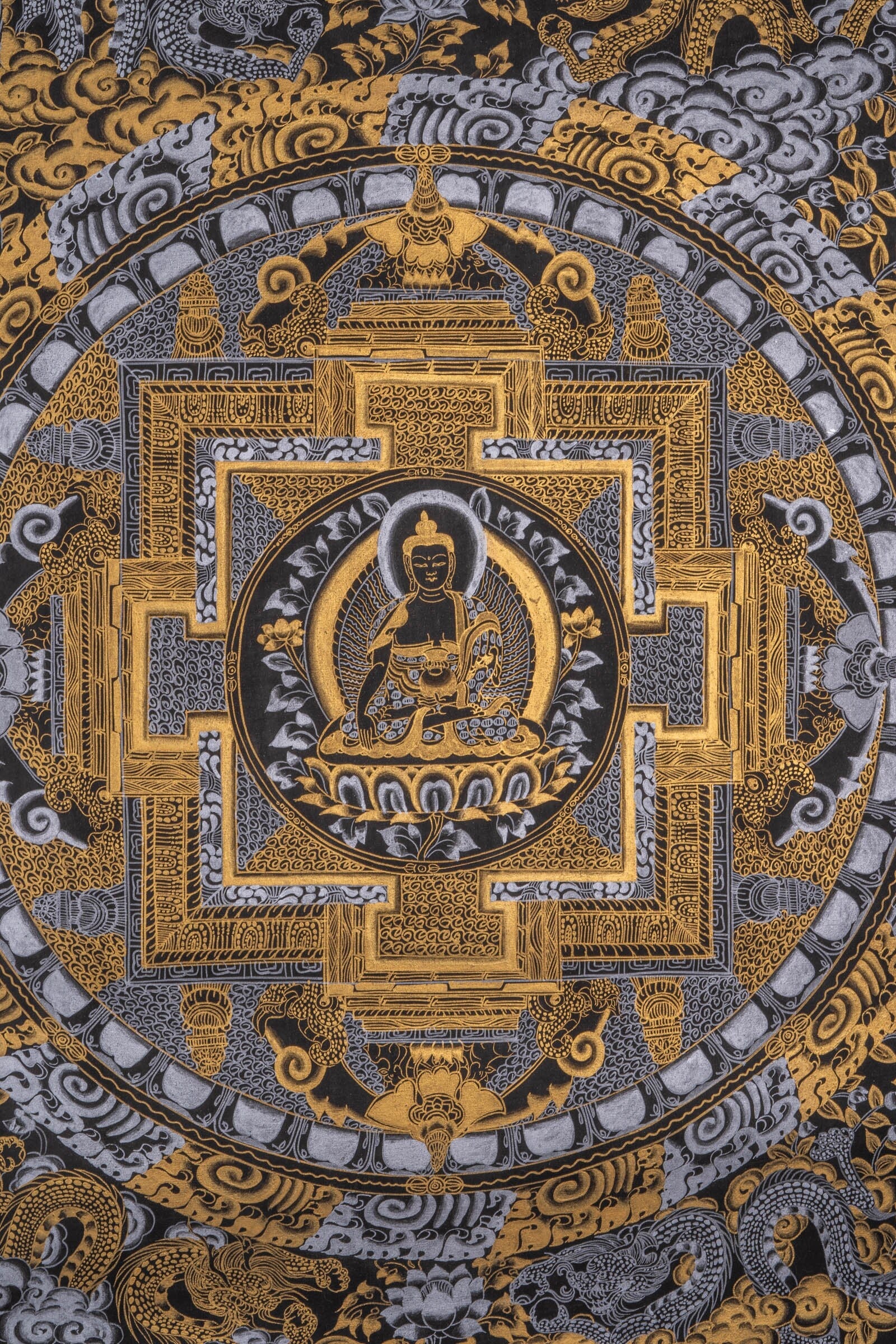 Shakyamuni Buddha Mandala Thangka Painting - Lucky Thanka