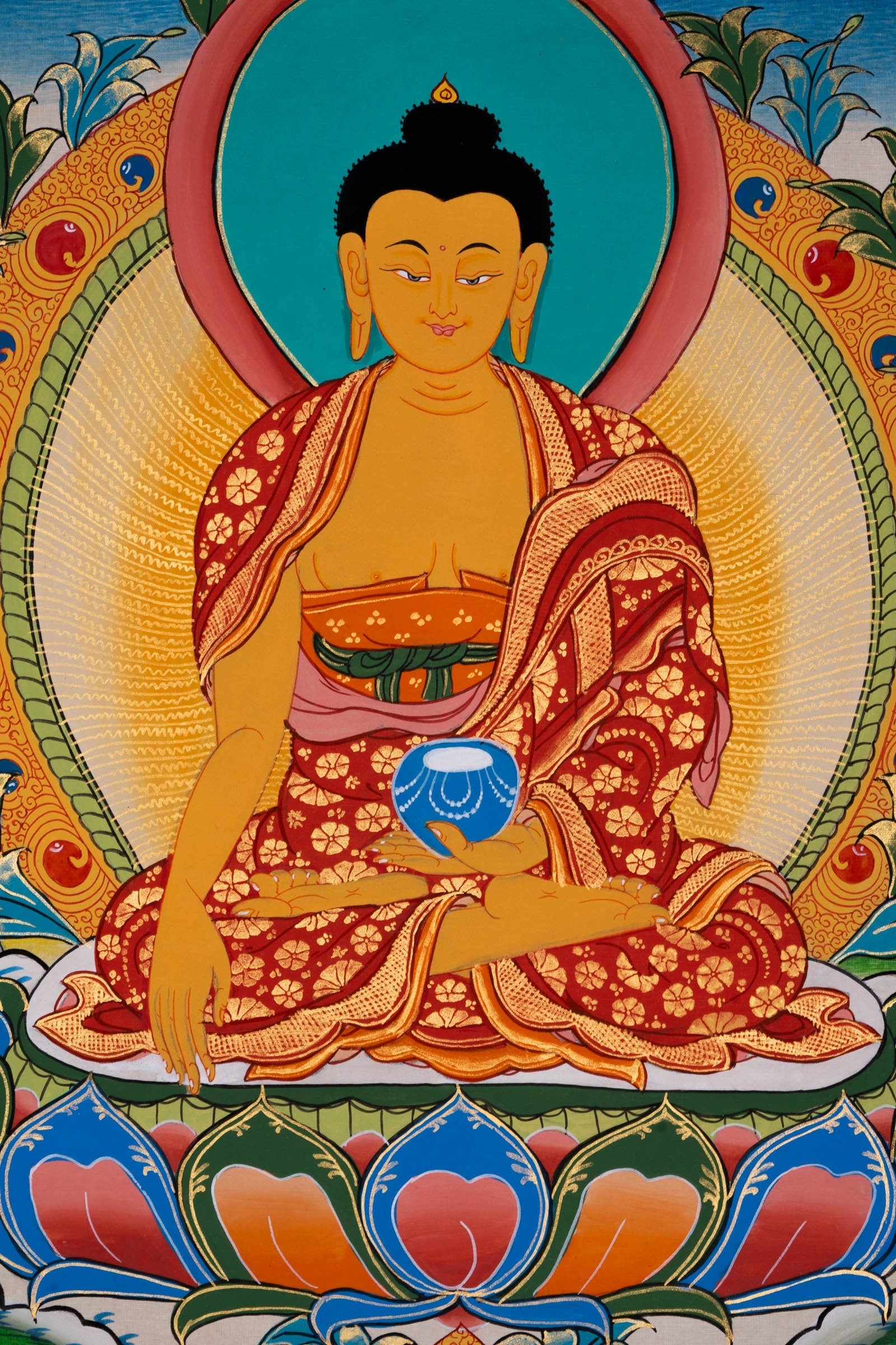 Shakyamuni Buddha Thangka Painting - Lucky Thanka