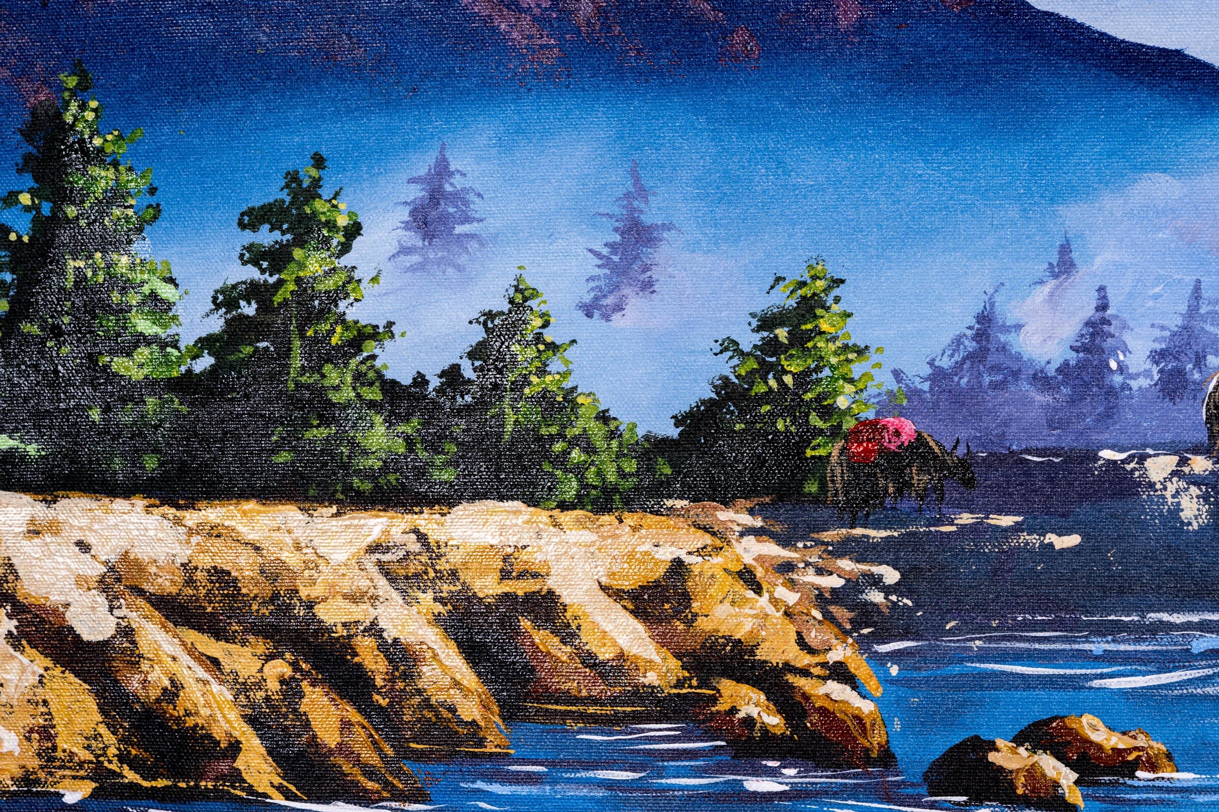 Mount Machhapuchhre Oil Painting - Lucky Thanka