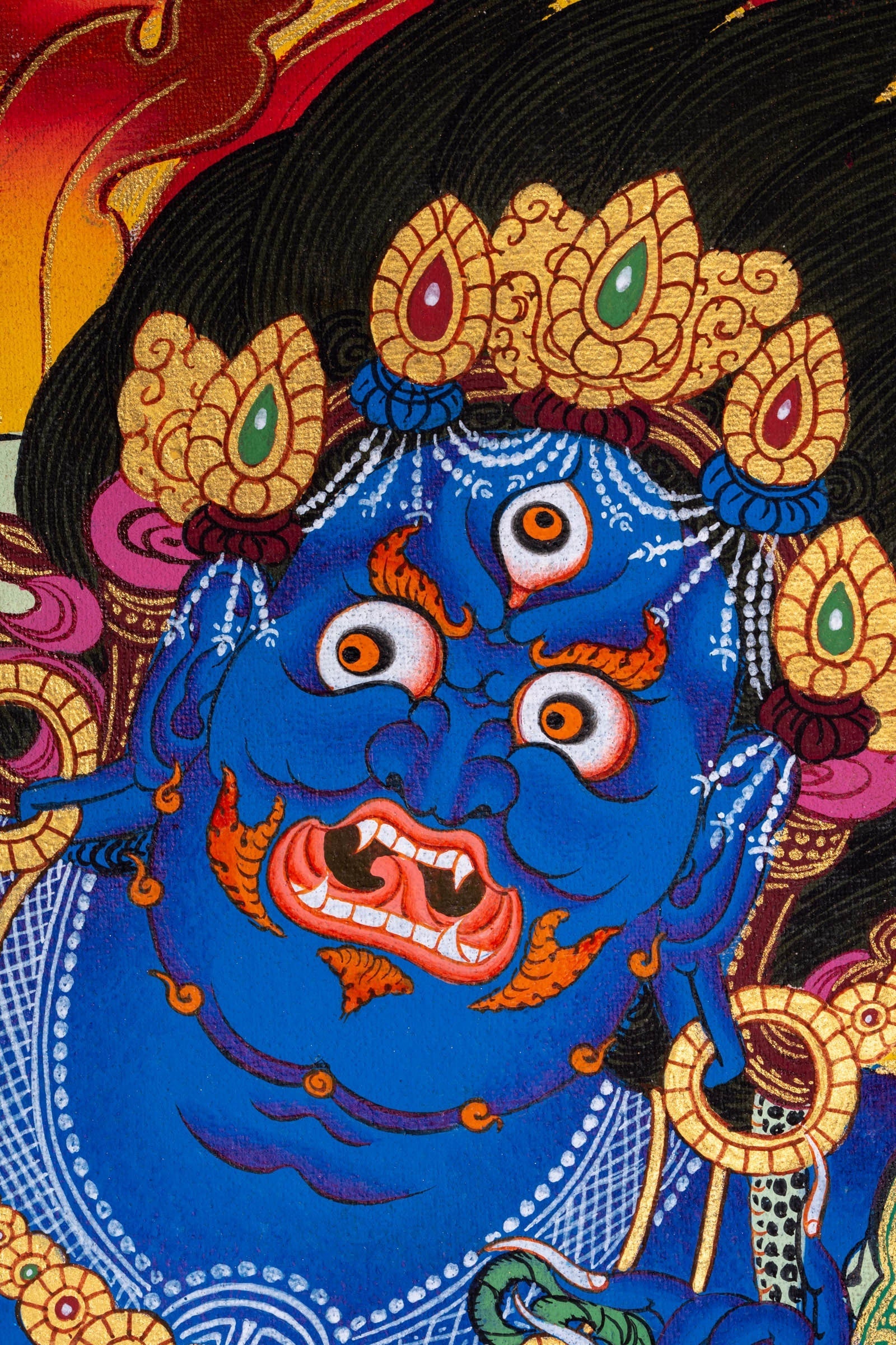 Vajrapani Buddhist Thangka Painting - Lucky Thanka