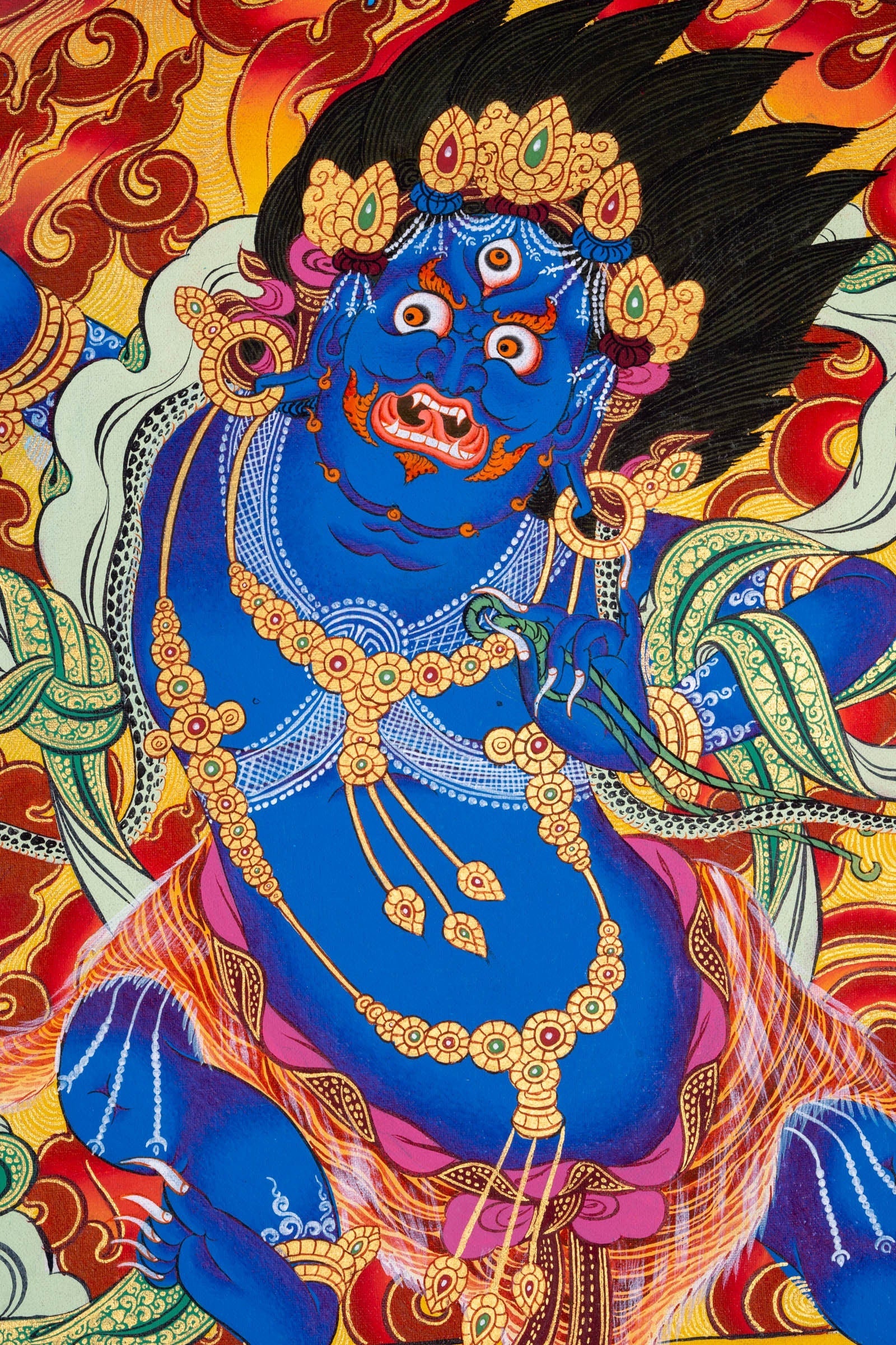 Vajrapani Buddhist Thangka Painting - Lucky Thanka
