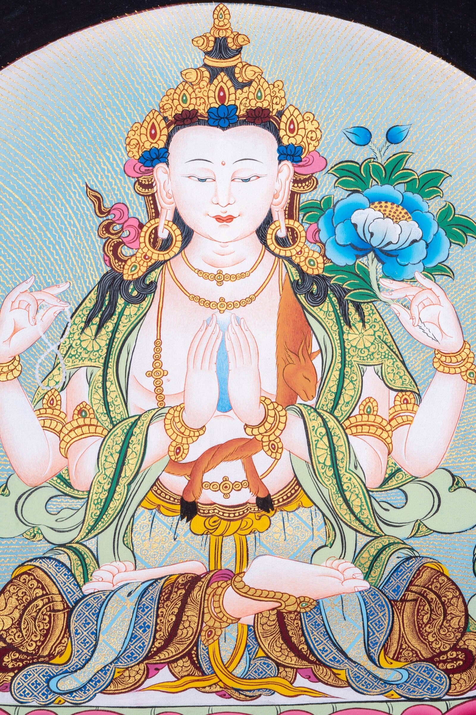 Chengresi Thangka Painting - Lucky Thanka
