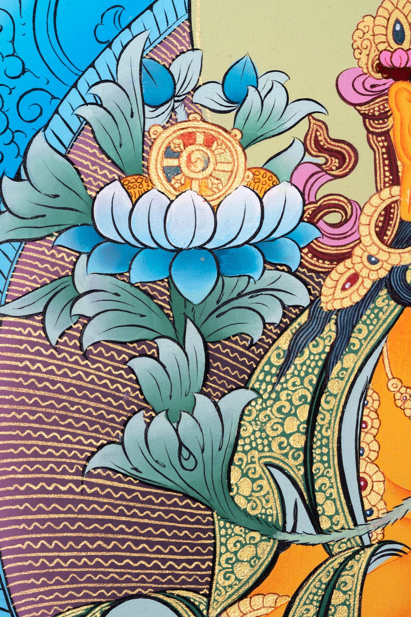 Maitreya Buddha Thangka Art - Lucky Thanka