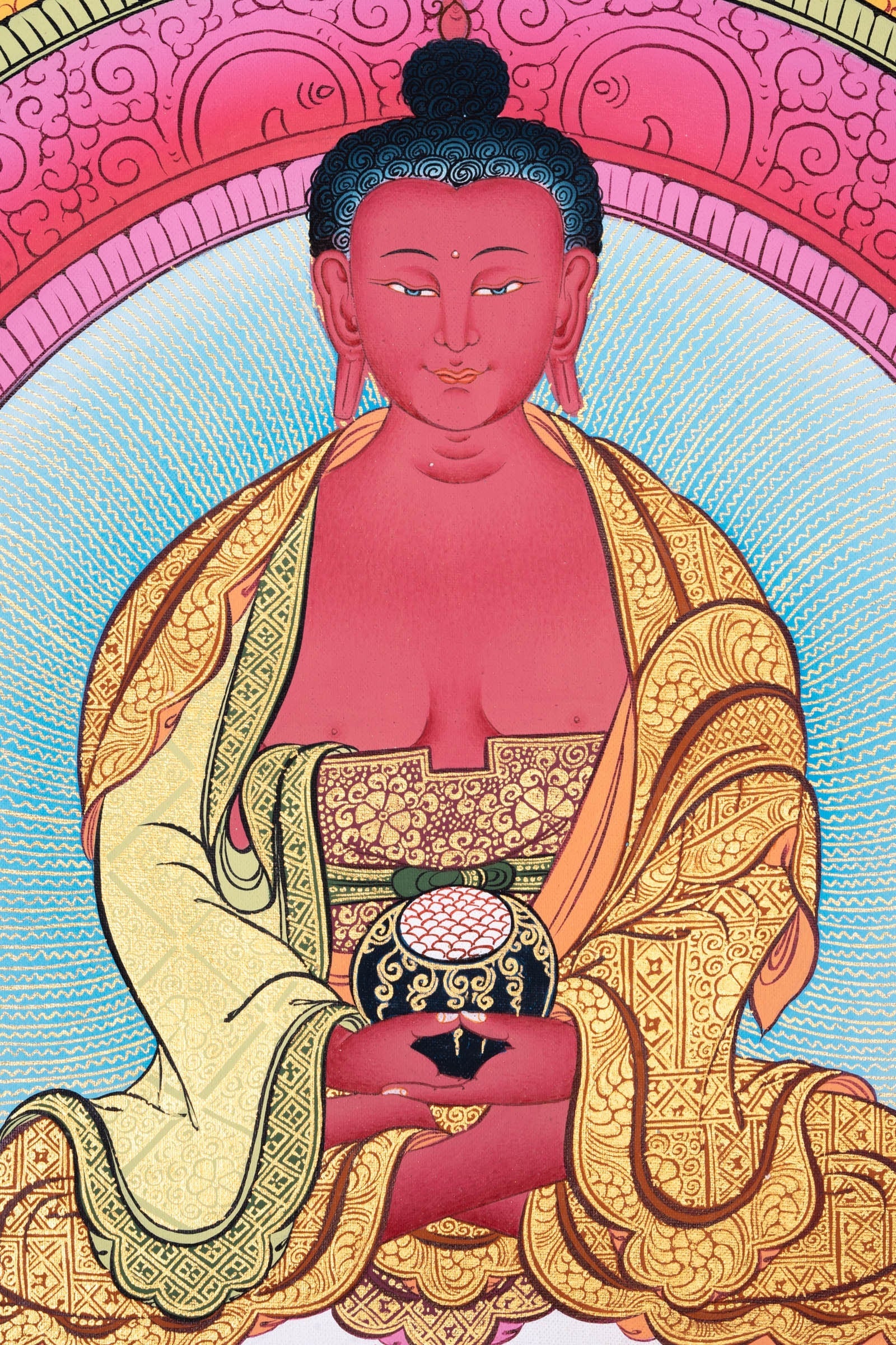 Amitabha Buddha Thangka Painting - Lucky Thanka