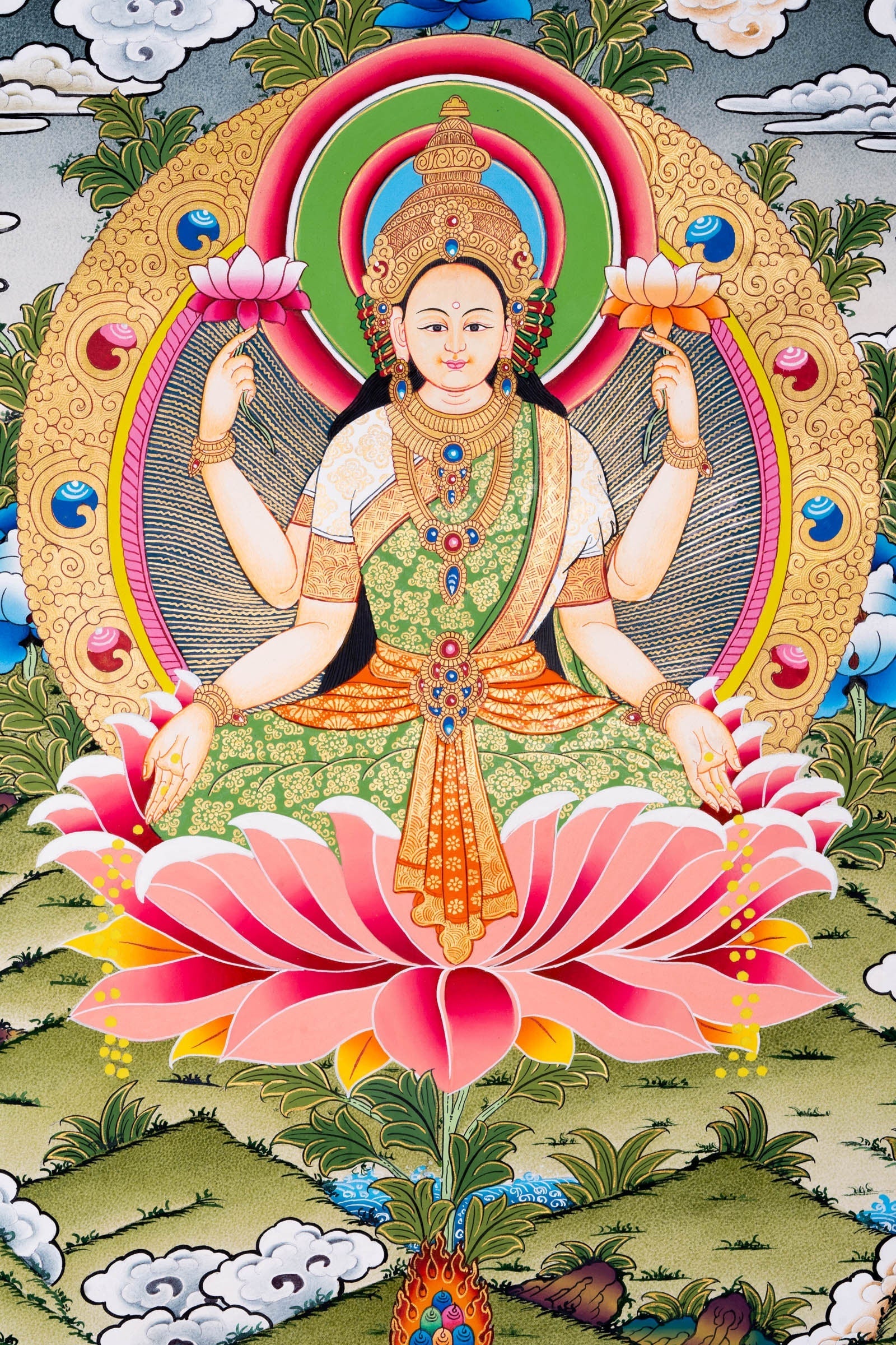 Laxmi Thangka Painting - Lucky Thanka