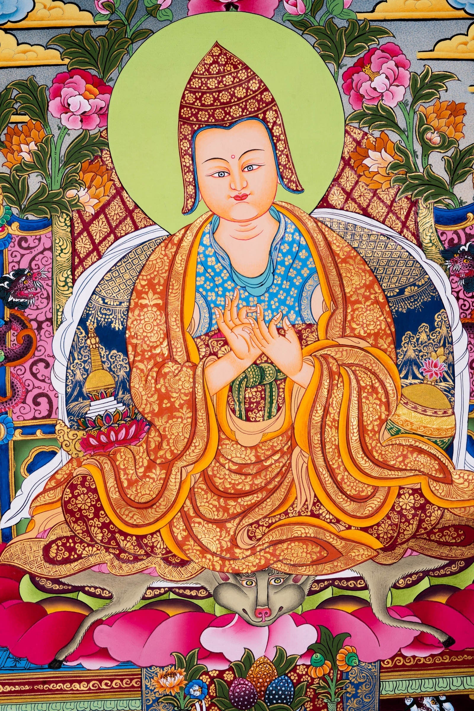 Atisha Thangka Painting - Lucky Thanka