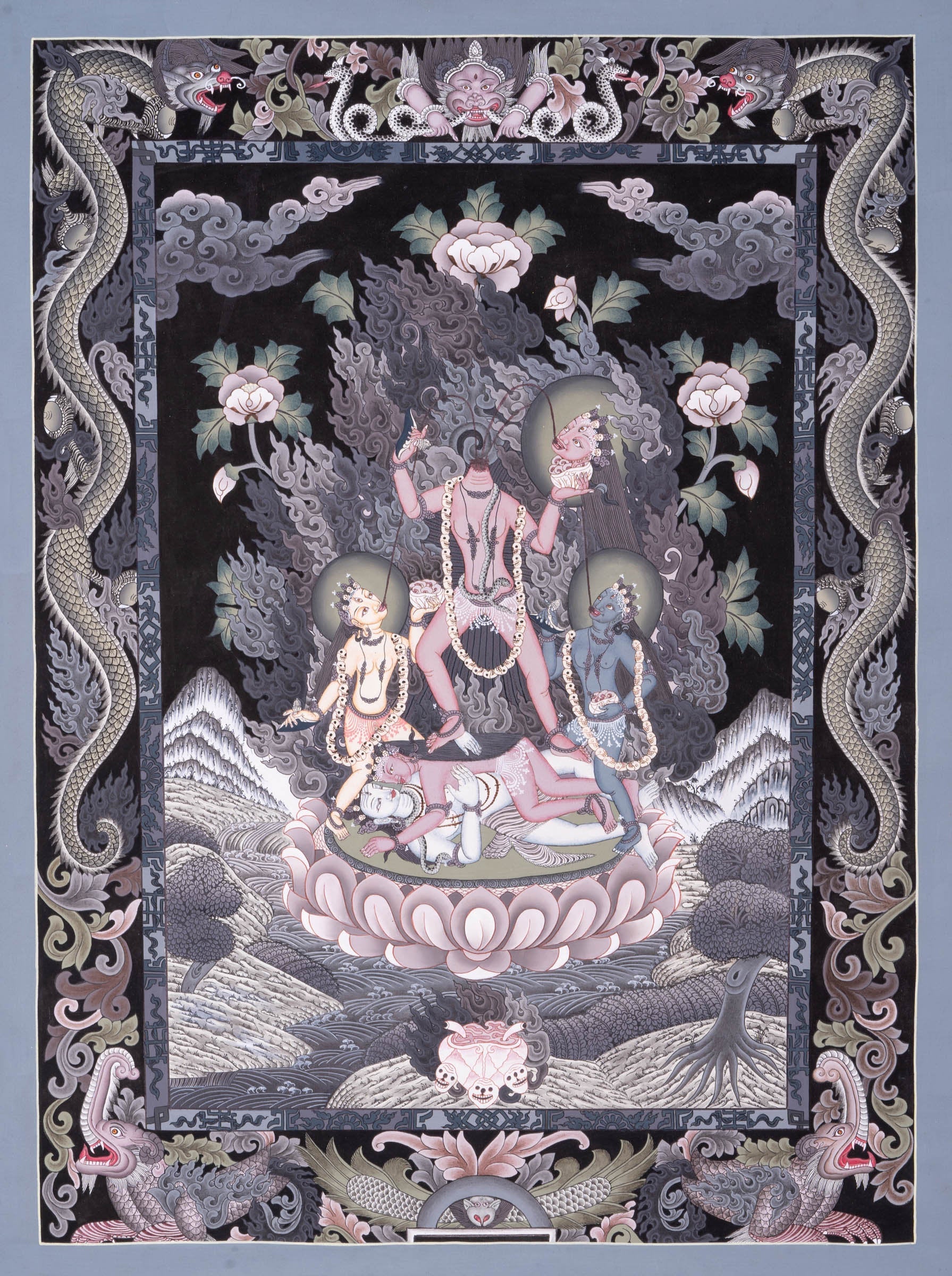 Daikini Thangka Painting - Lucky Thanka