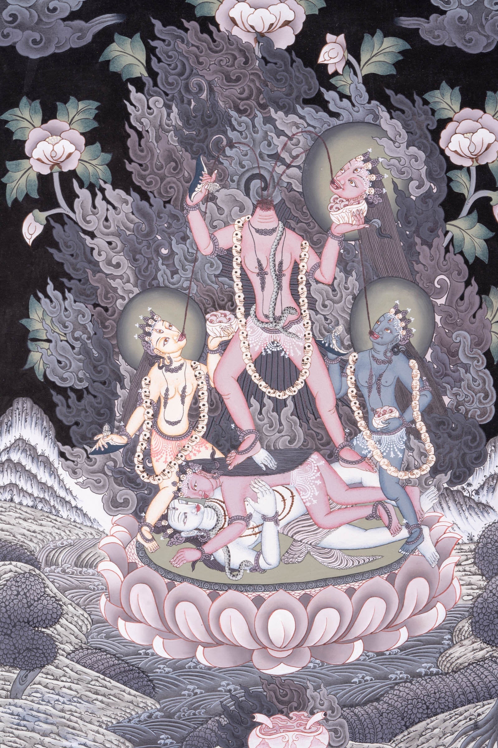 Daikini Thangka Painting - Lucky Thanka