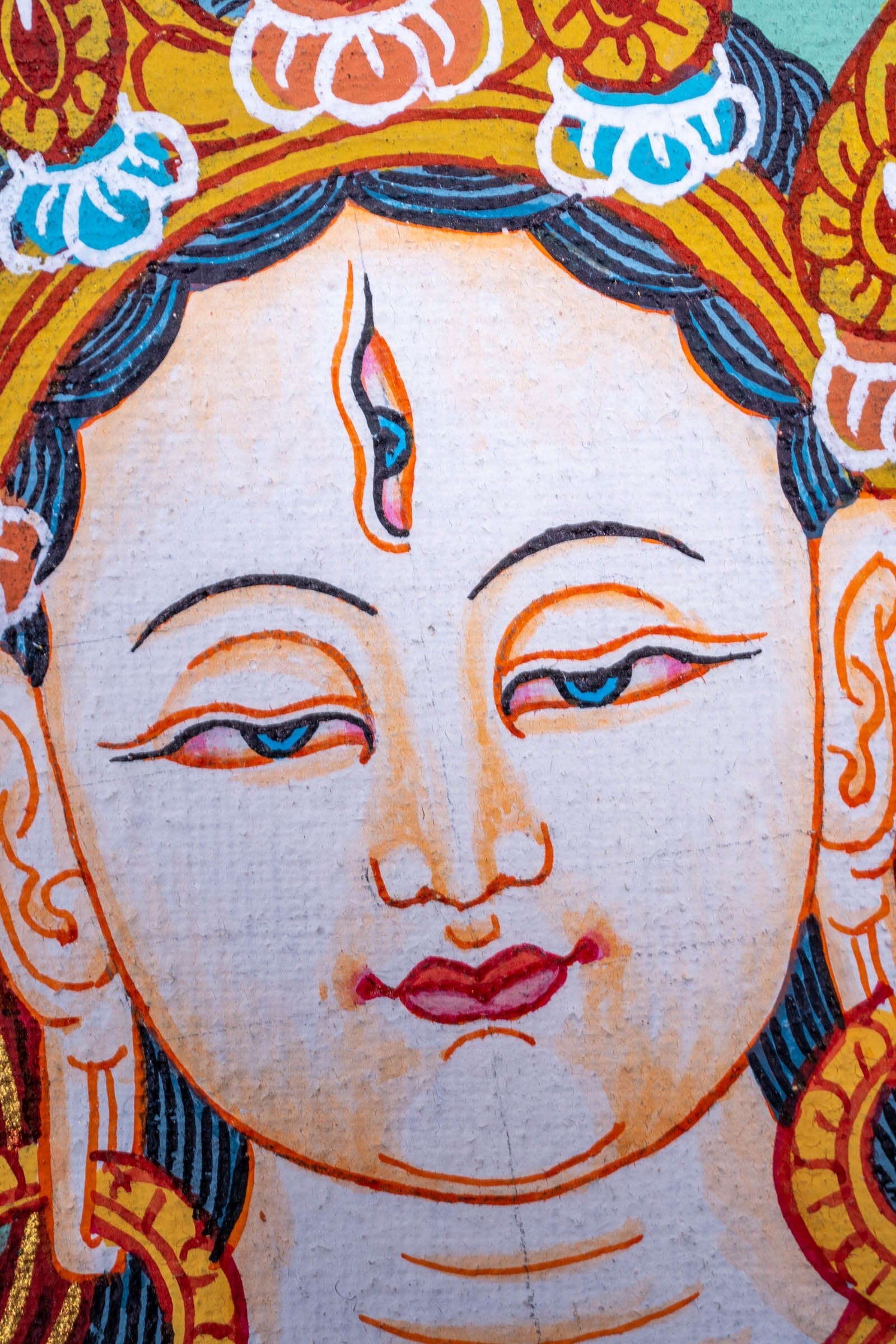 White Tara Thangka Painting - Lucky Thanka