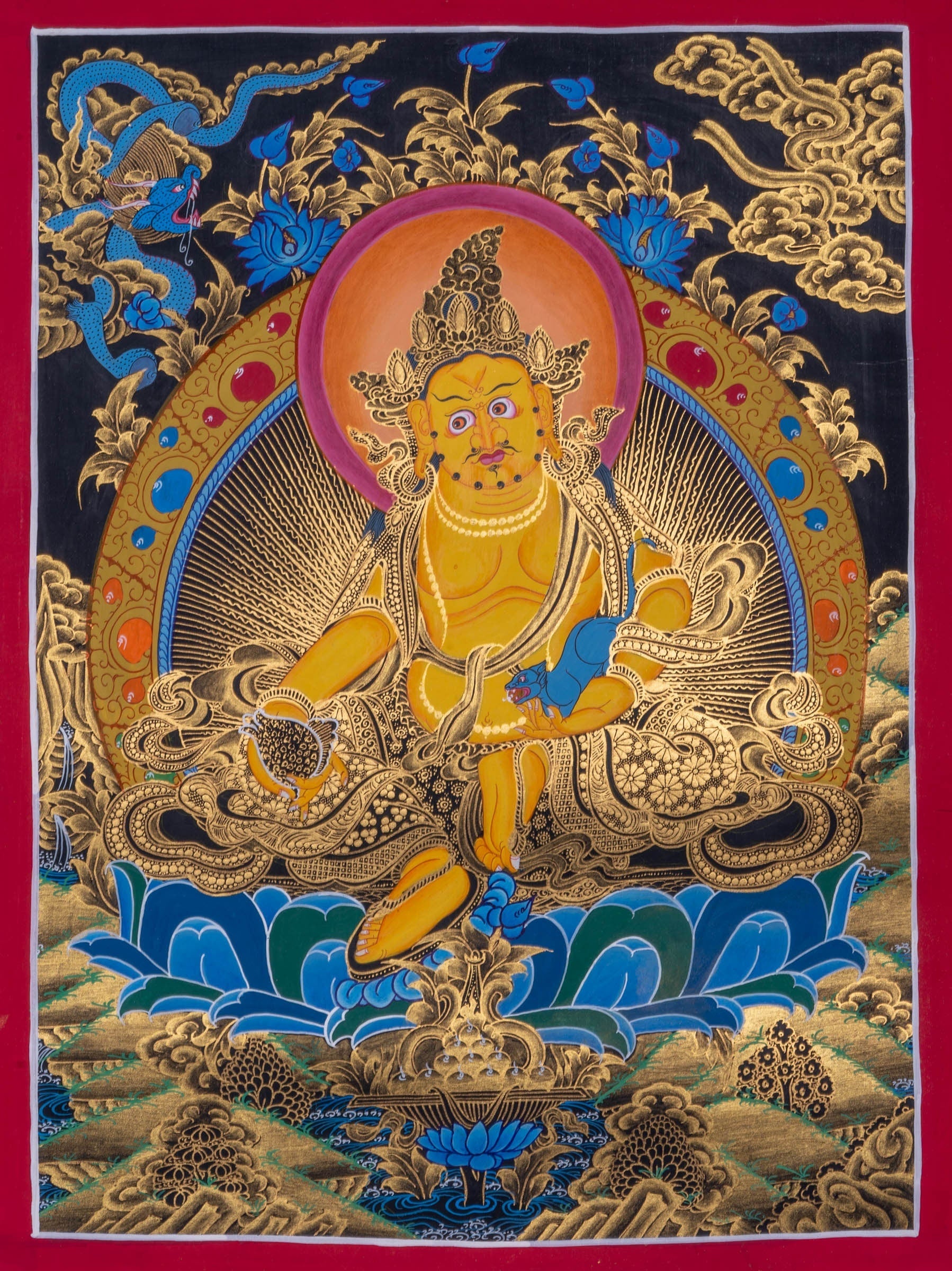 Zambala Thangka Art - Lucky Thanka
