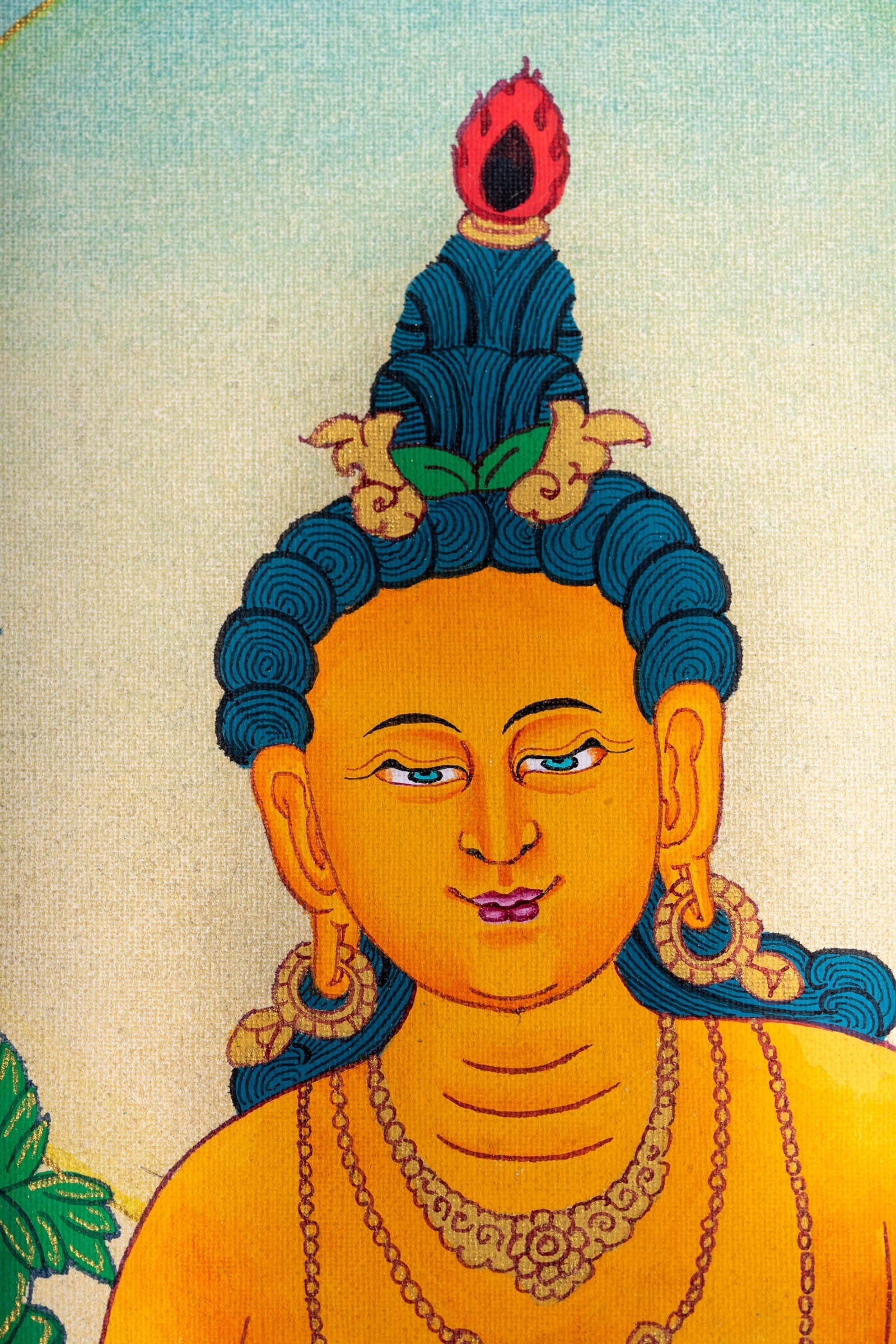 Manjushri Thangka Painting - Lucky Thanka