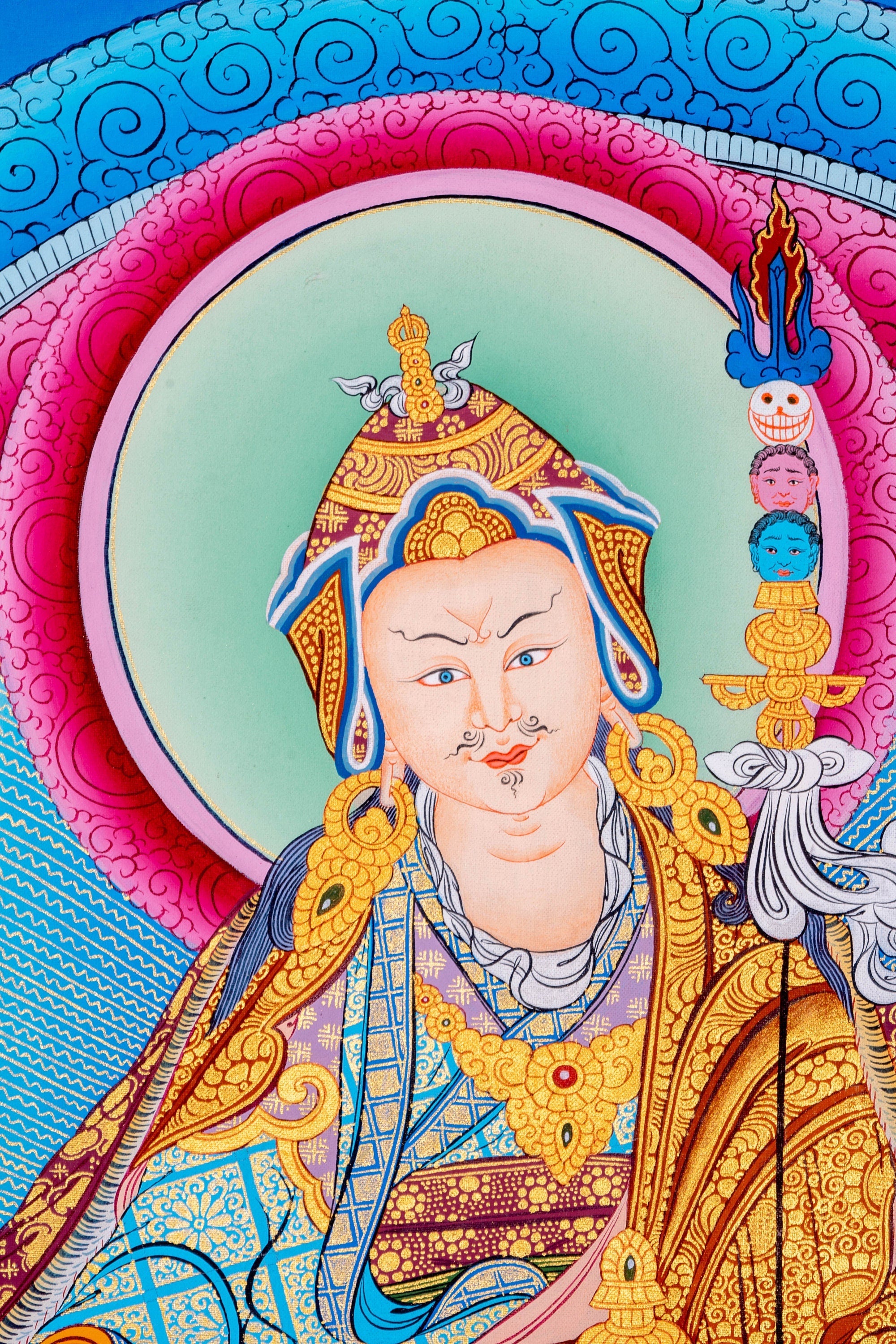 Guru Padmasambhava Thangka Art - Lucky Thanka