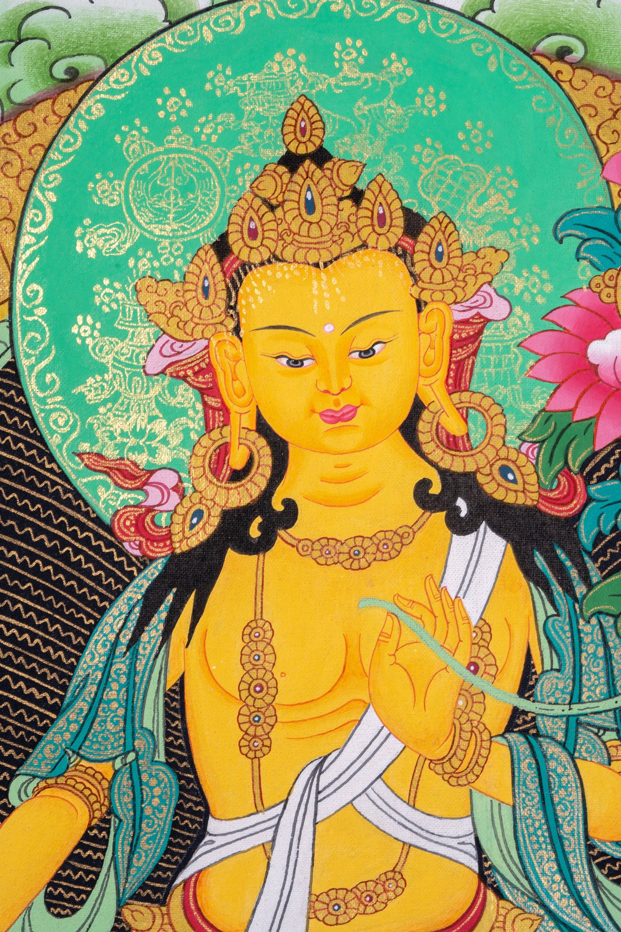 High quality Maitreya Buddha - Lucky Thanka