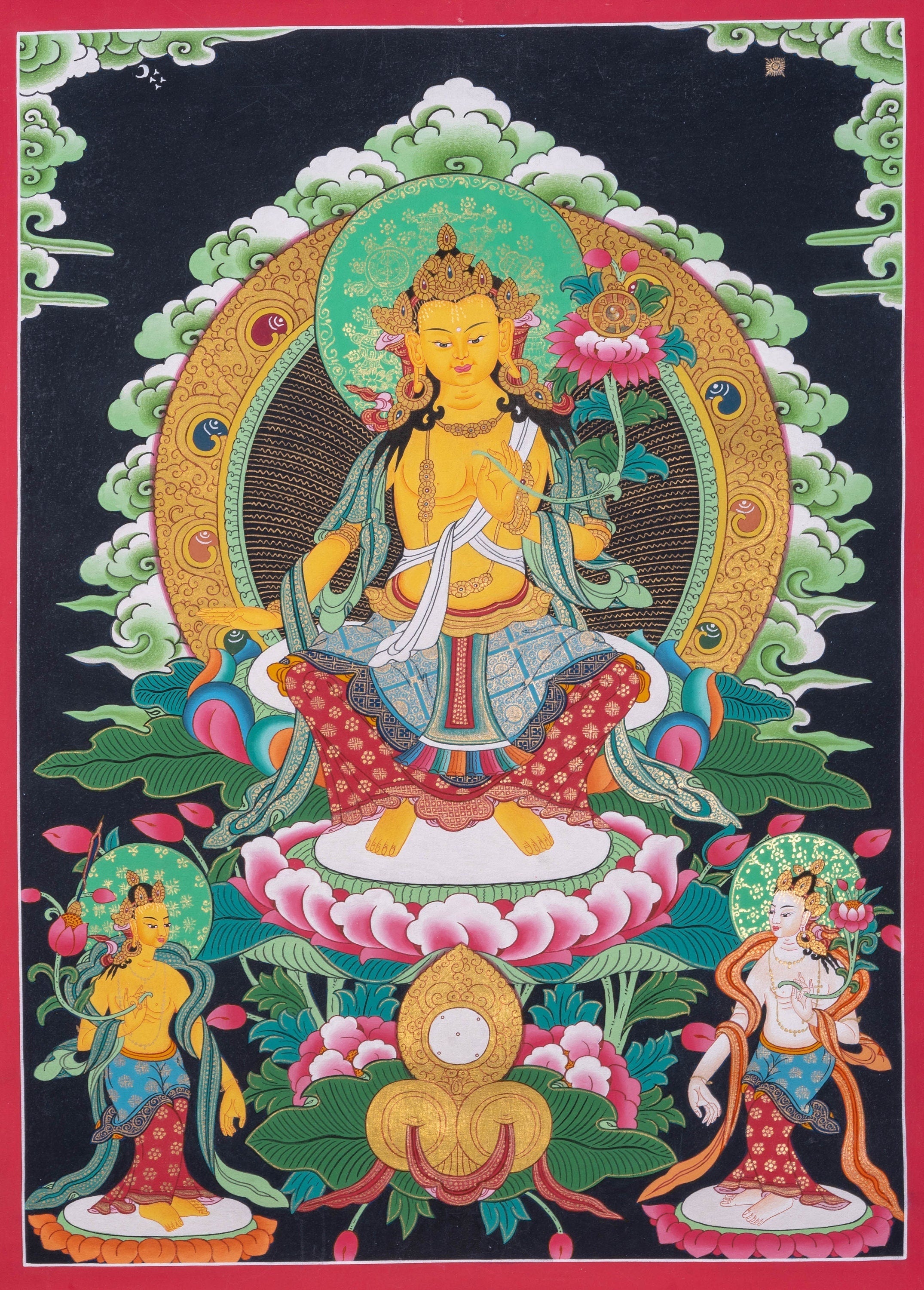 High quality Maitreya Buddha - Lucky Thanka