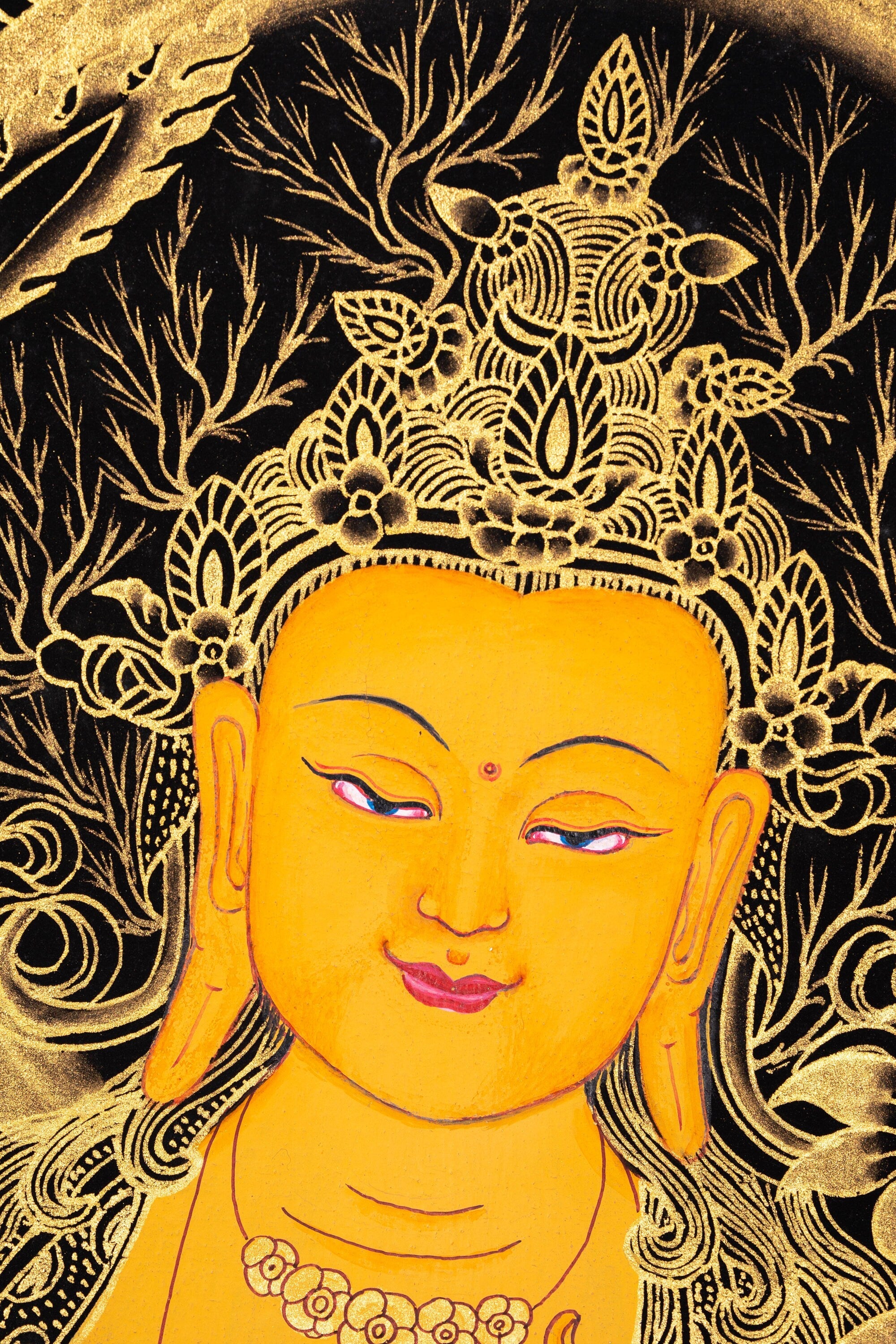 Manjushri Thangka Painting - Lucky Thanka