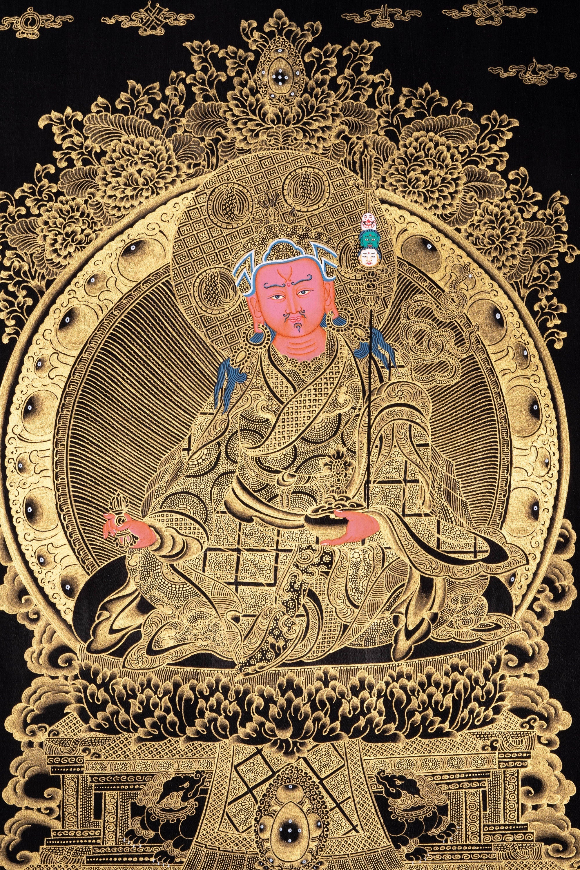 Guru Rinpoche Thangka Painting - Lucky Thanka