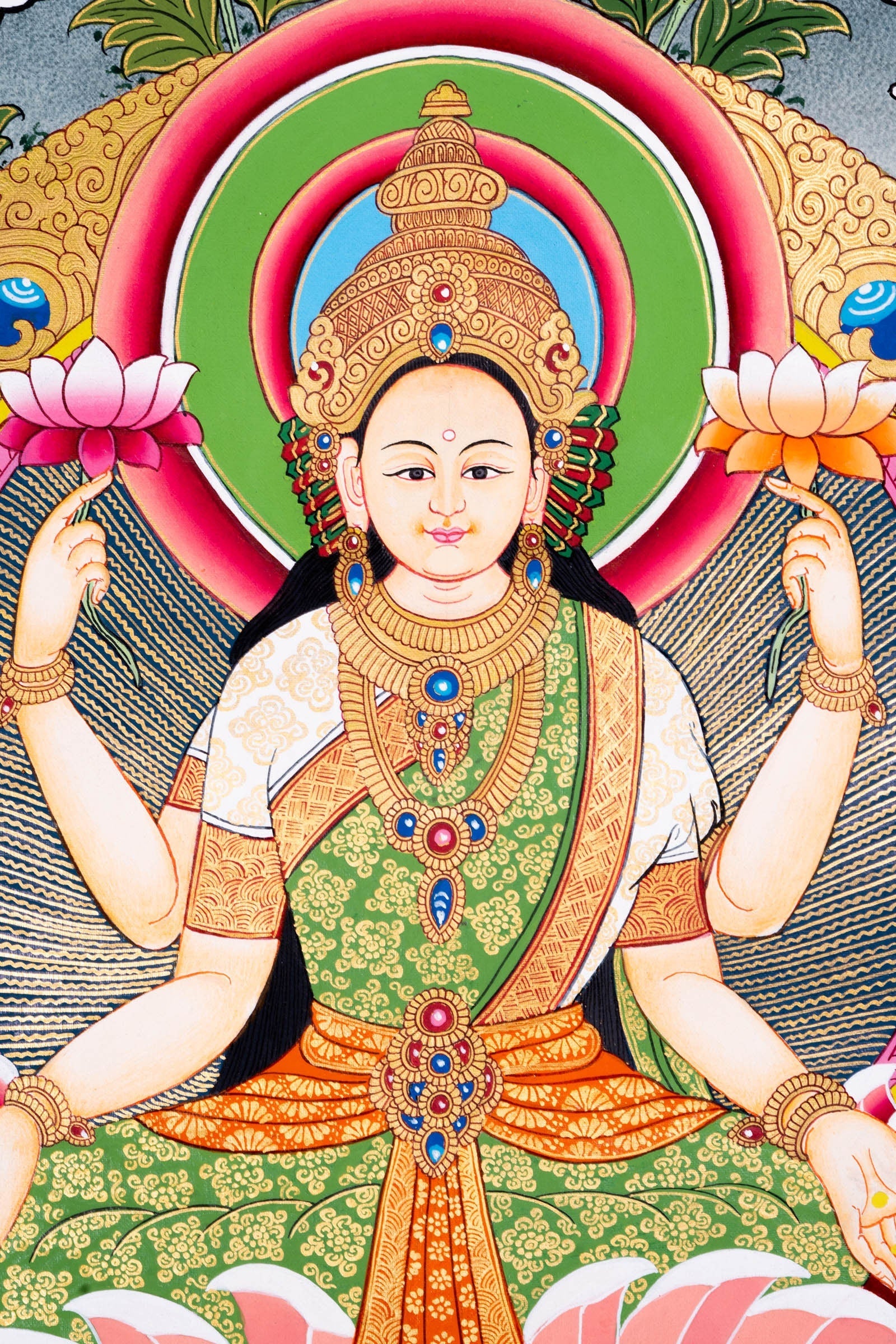 Laxmi Thangka Painting - Lucky Thanka