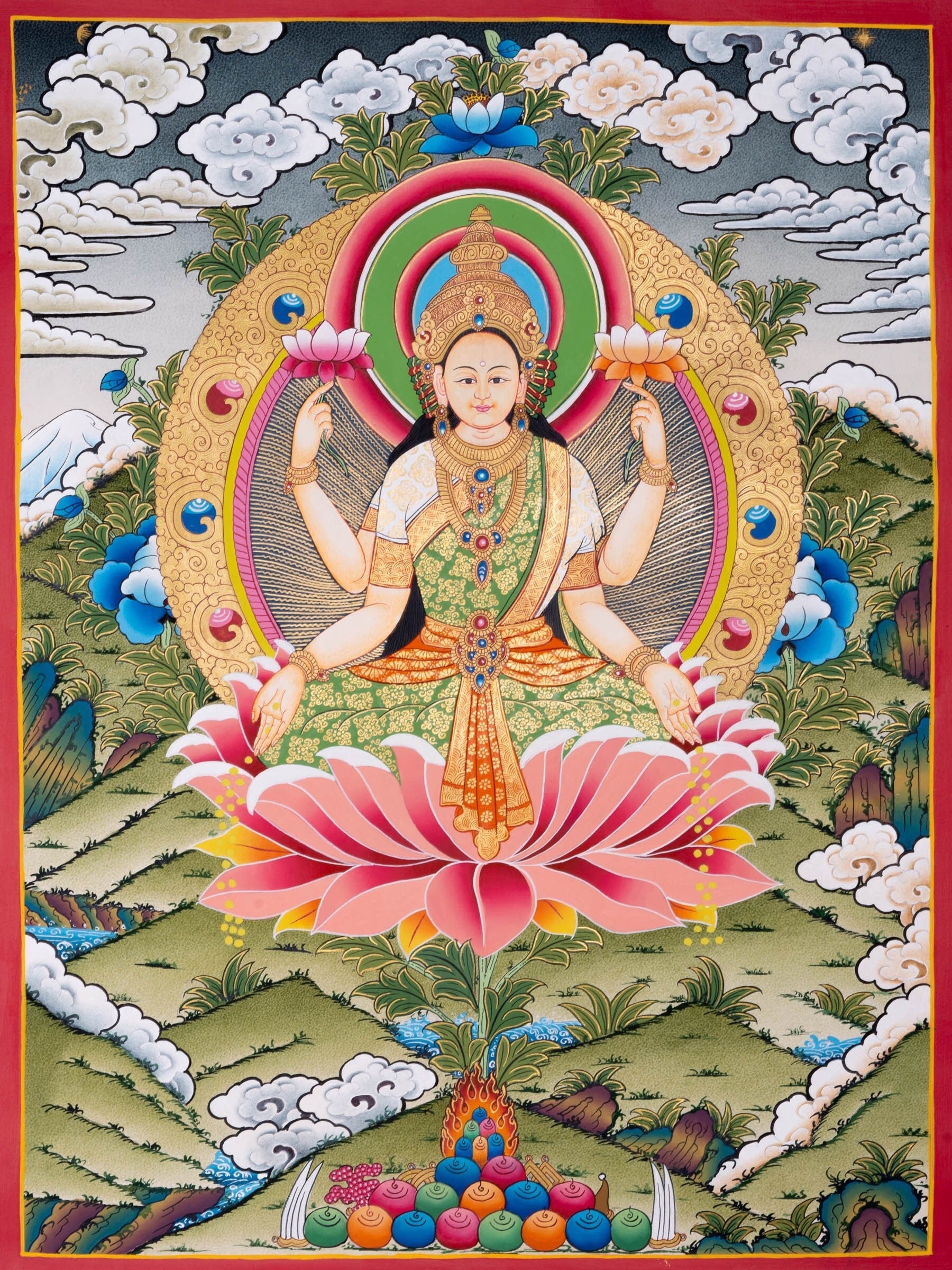 Laxmi Thangka Painting - Lucky Thanka