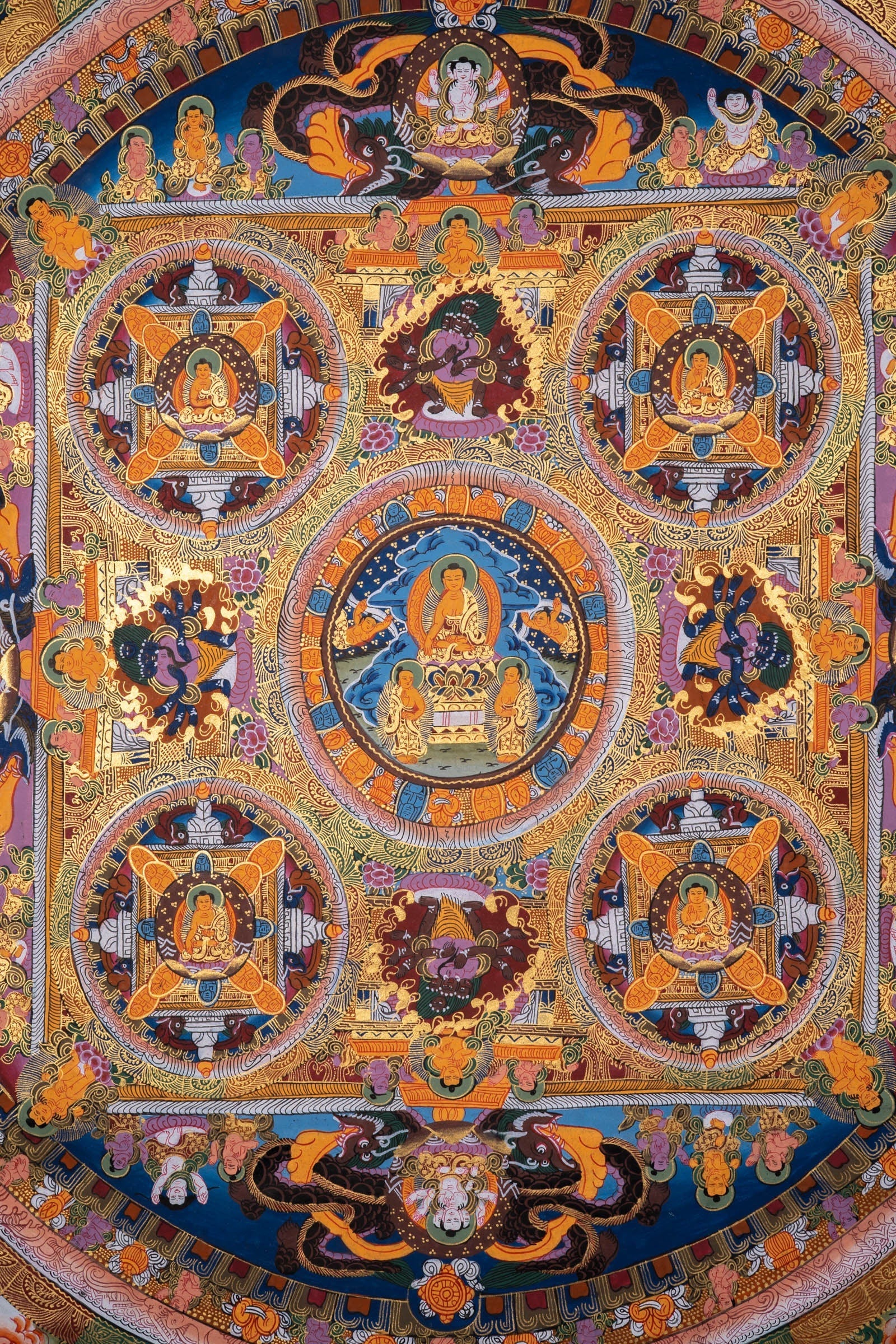 Buddha Mandala Thangka Painting - Lucky Thanka