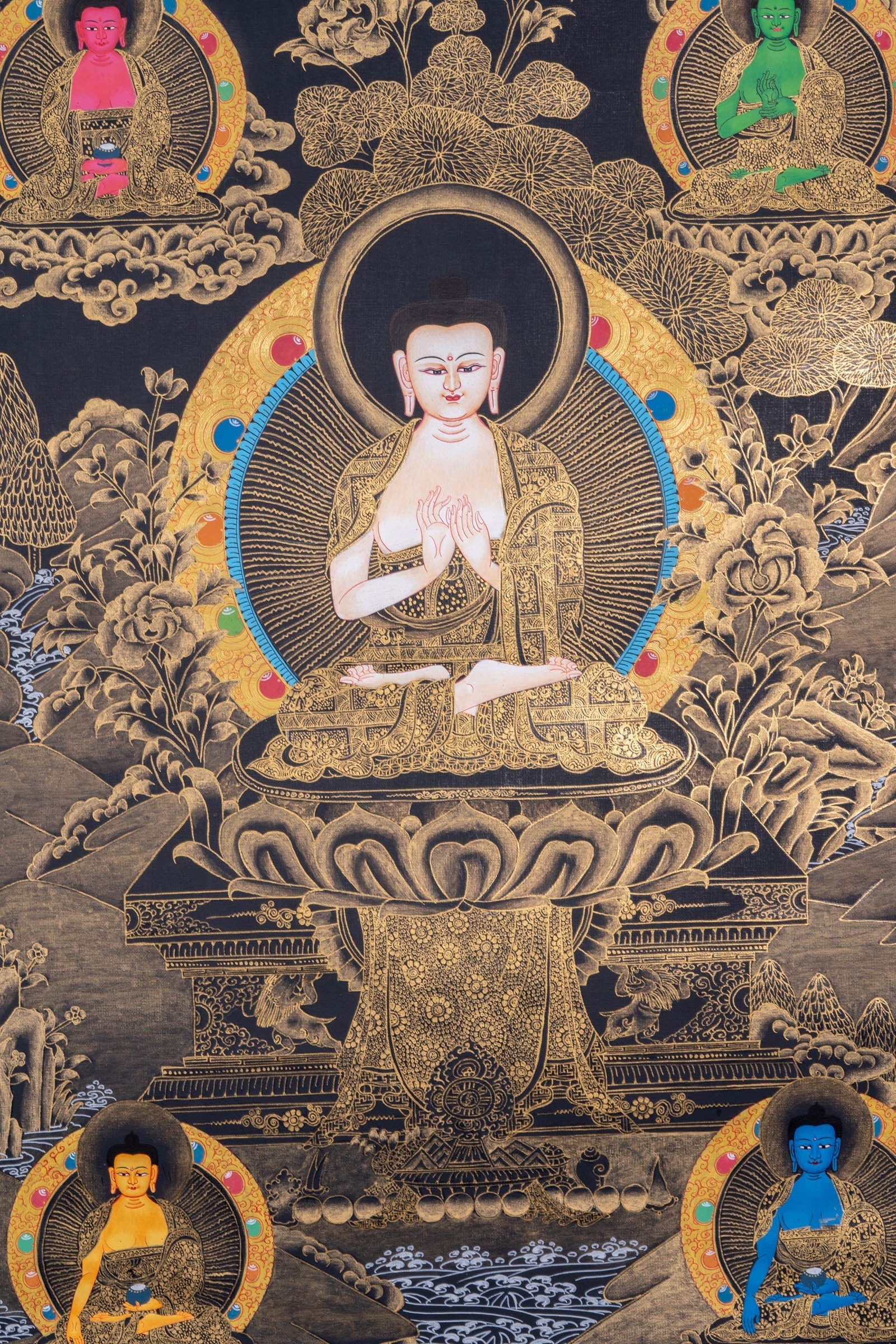 Vairocana Thangka Painting - Lucky Thanka