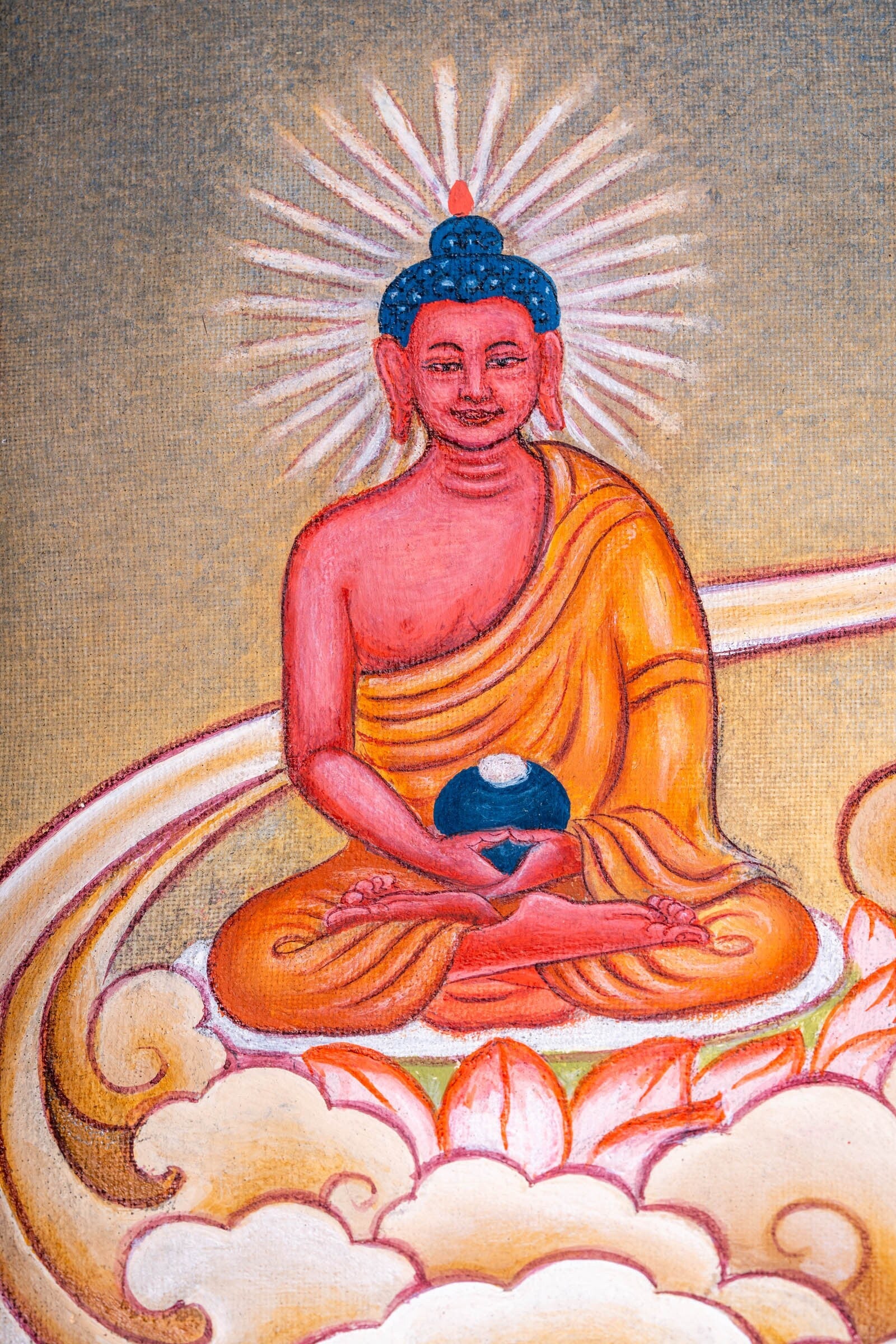 Newari White Tara Thangka Painting - Lucky Thanka