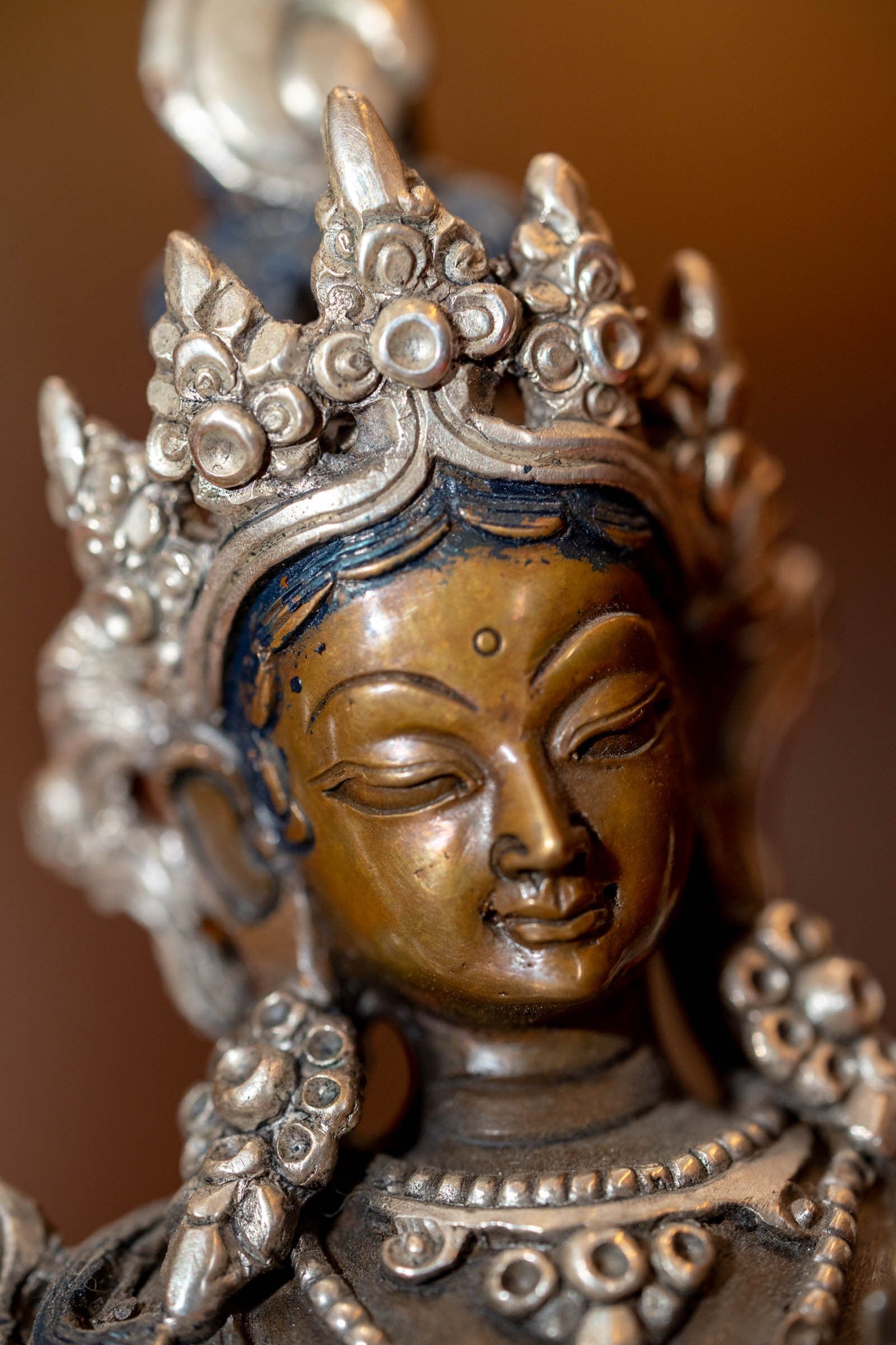 Handmade Statue of Green Tara - Lucky Thanka