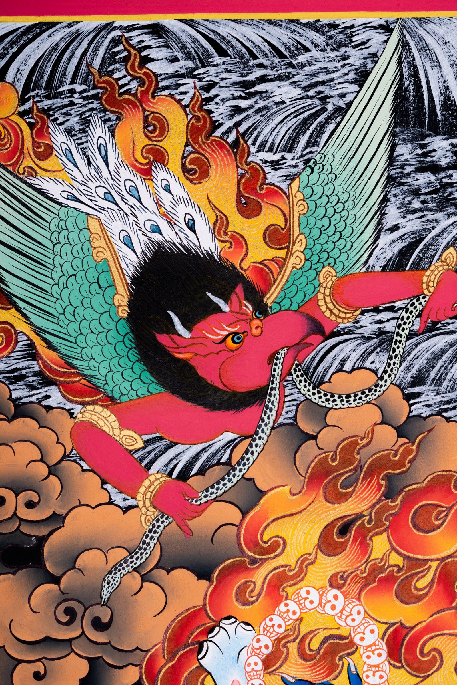 6 arm Mahakala Thangka Painting - Lucky Thanka