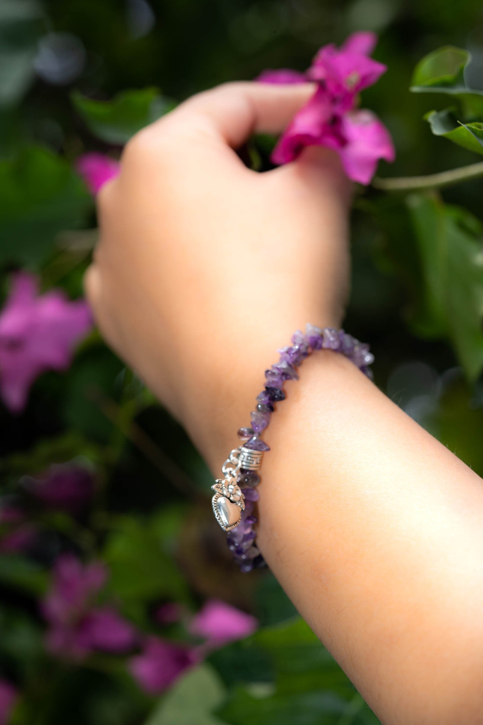 Amethyst Chip Bracelets - Lucky Thanka