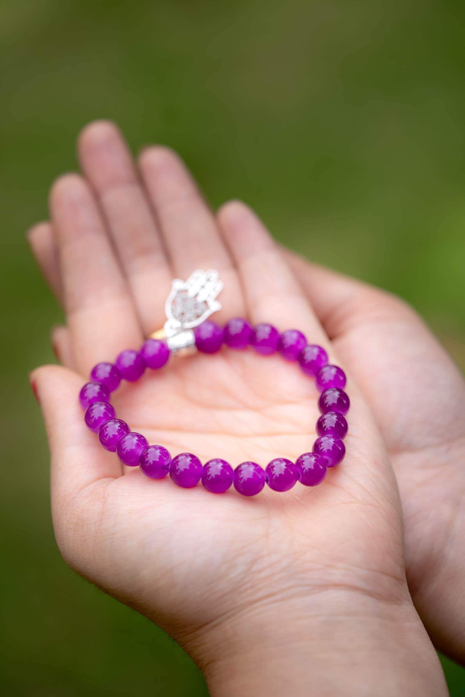 Amethyst Round Bracelets - Lucky Thanka