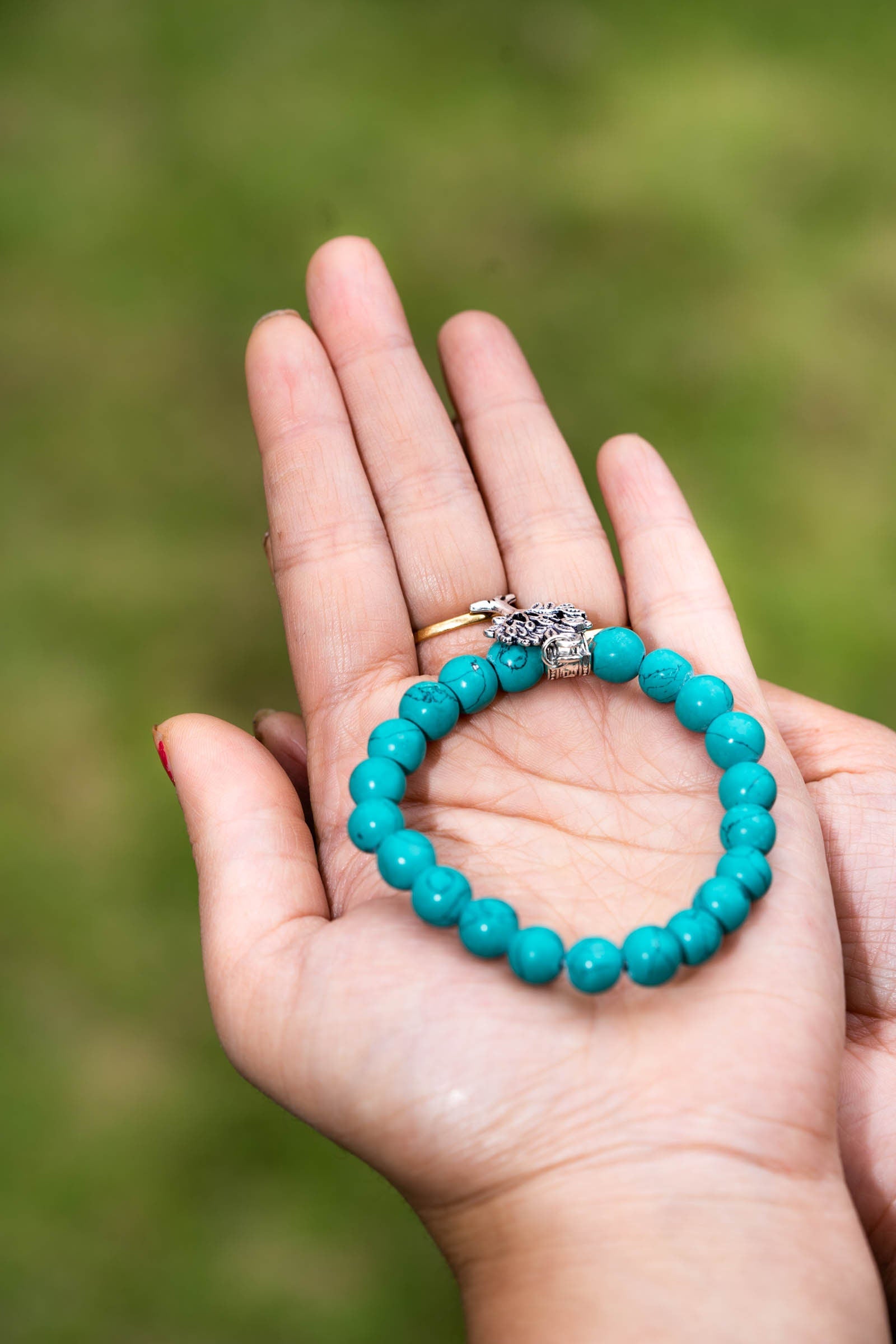 Turquoise Round Bracelet - Lucky Thanka