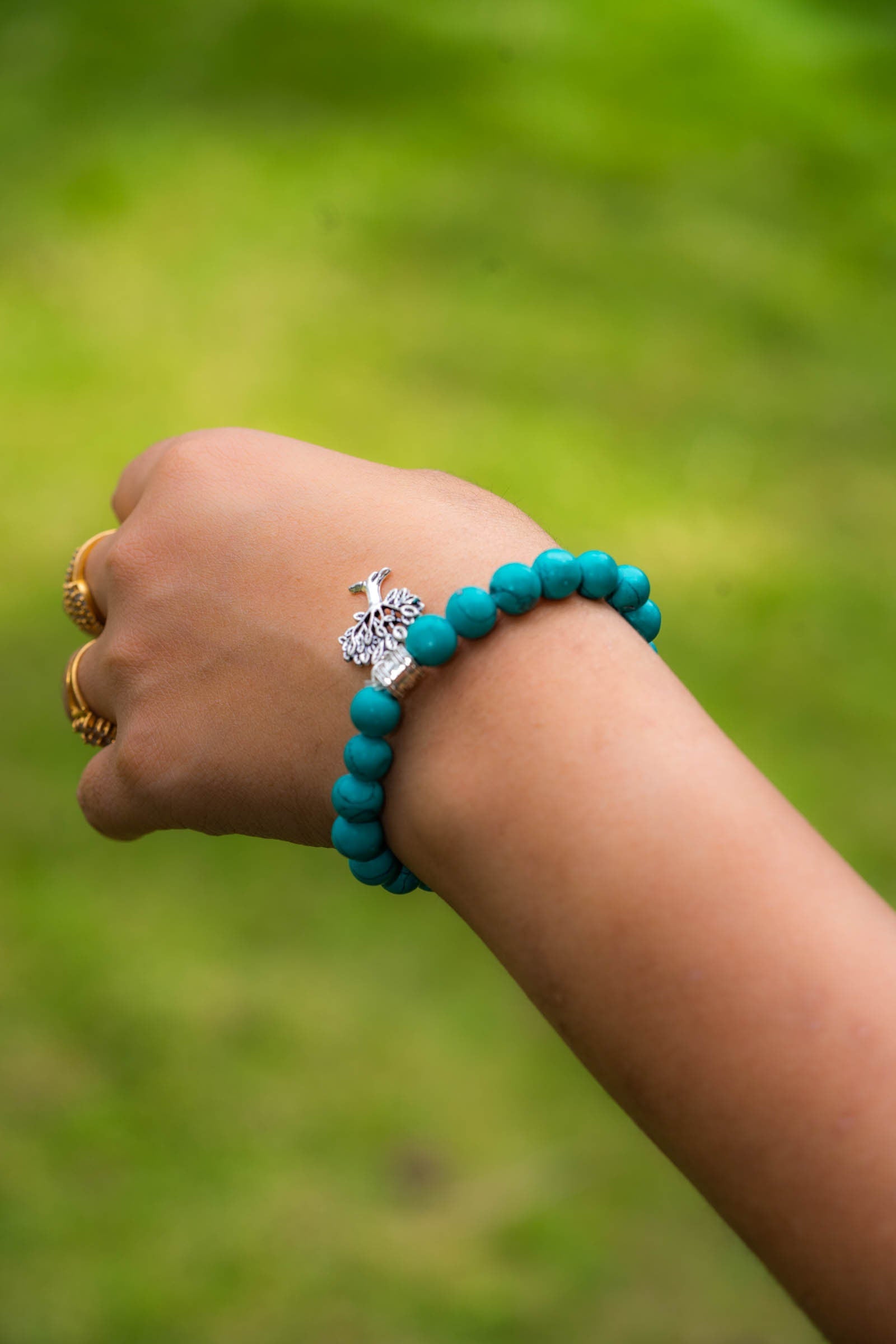 Turquoise Round Bracelet - Lucky Thanka