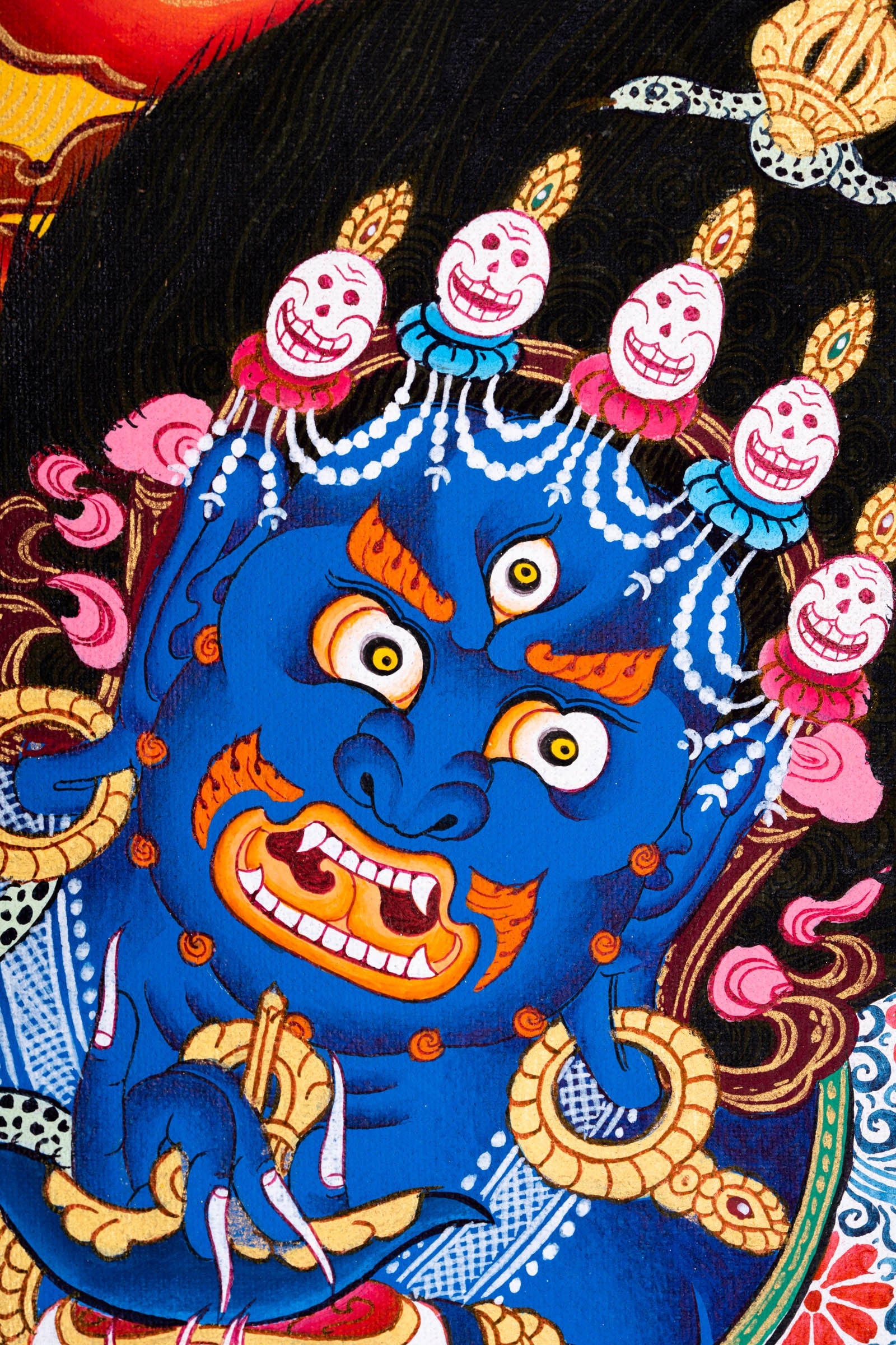6 arm Mahakala Thangka Painting - Lucky Thanka