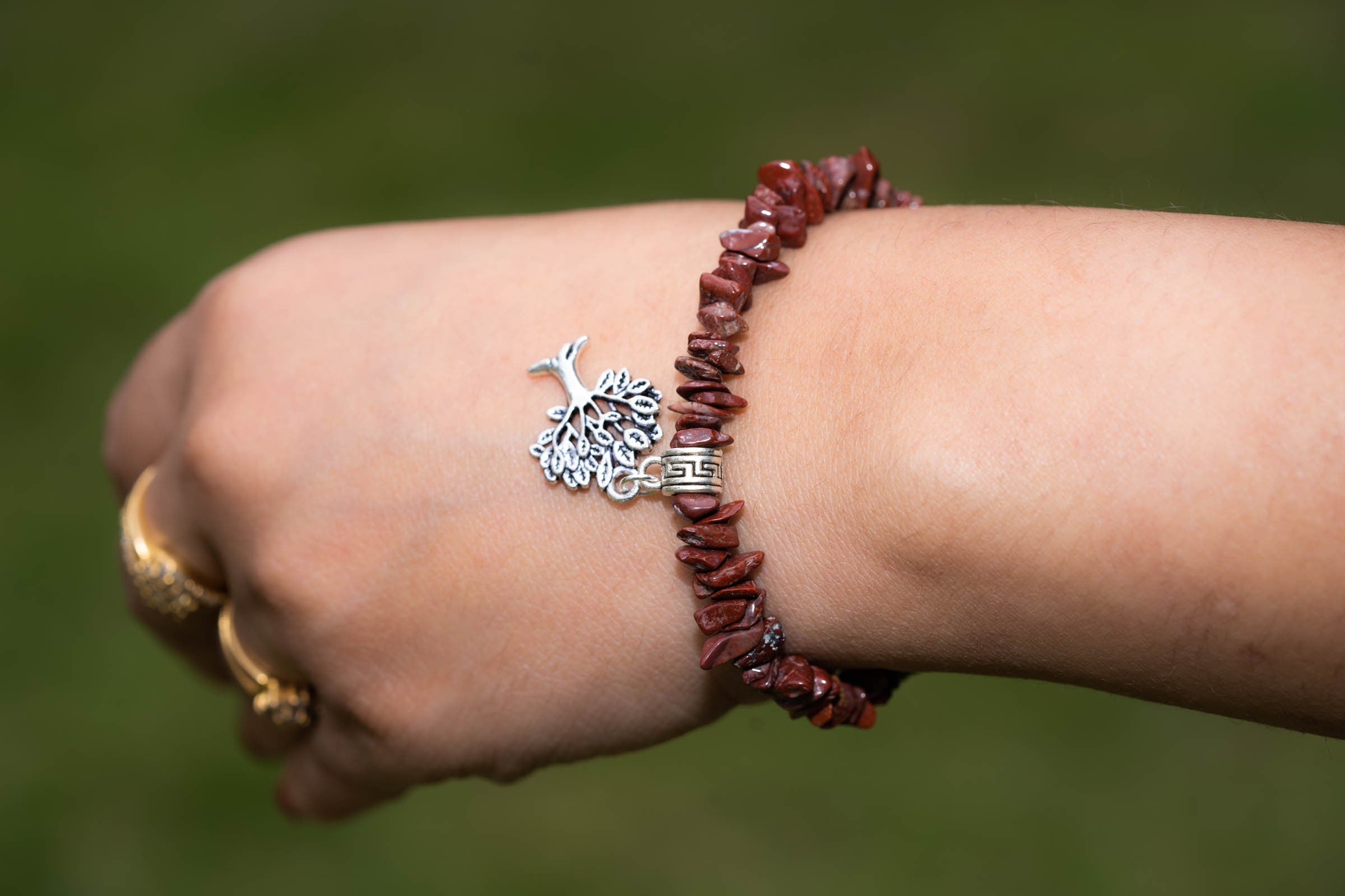 Jasper Chip Bracelets - Lucky Thanka