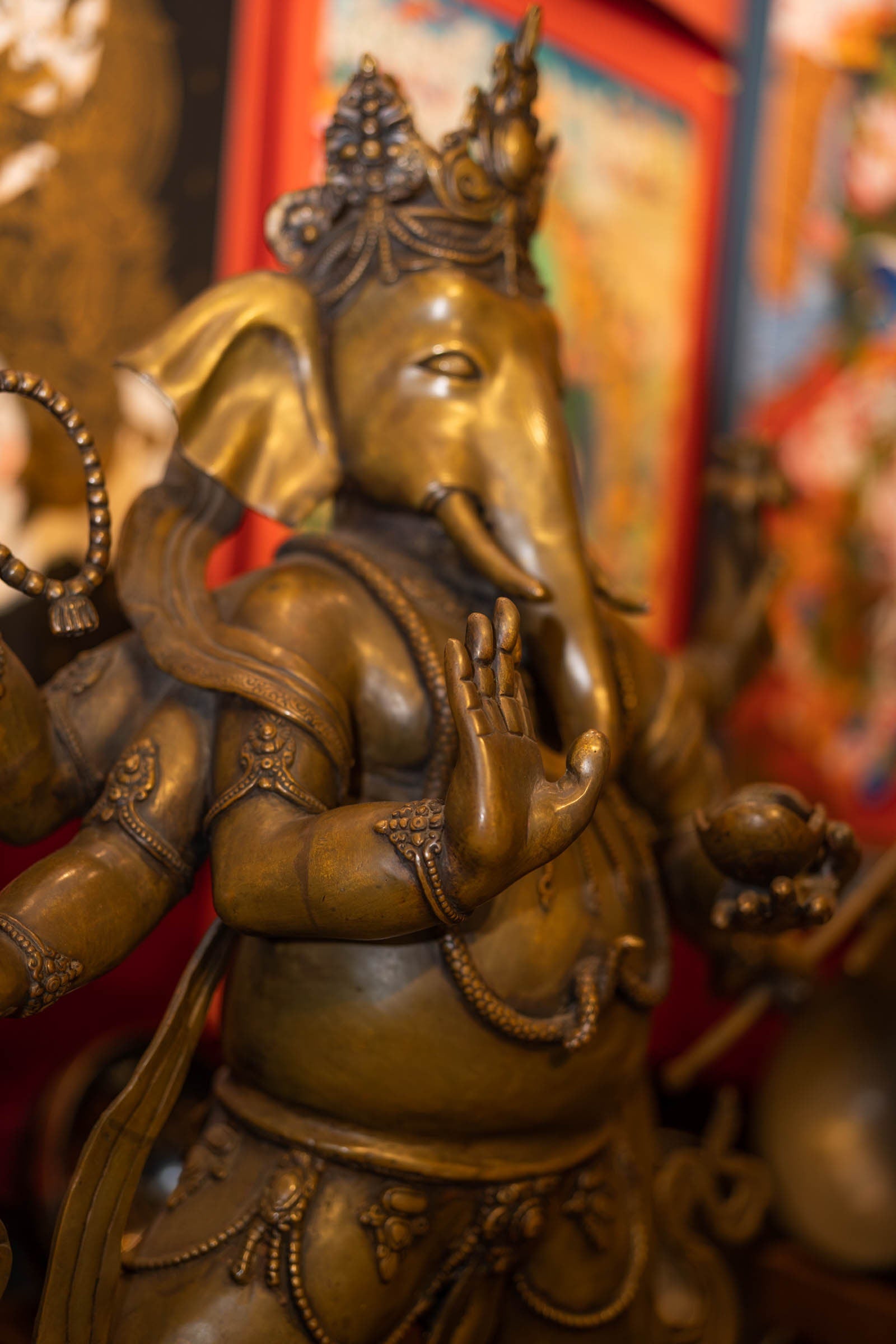 Hindu deity Ganesh Statue - Lucky Thanka