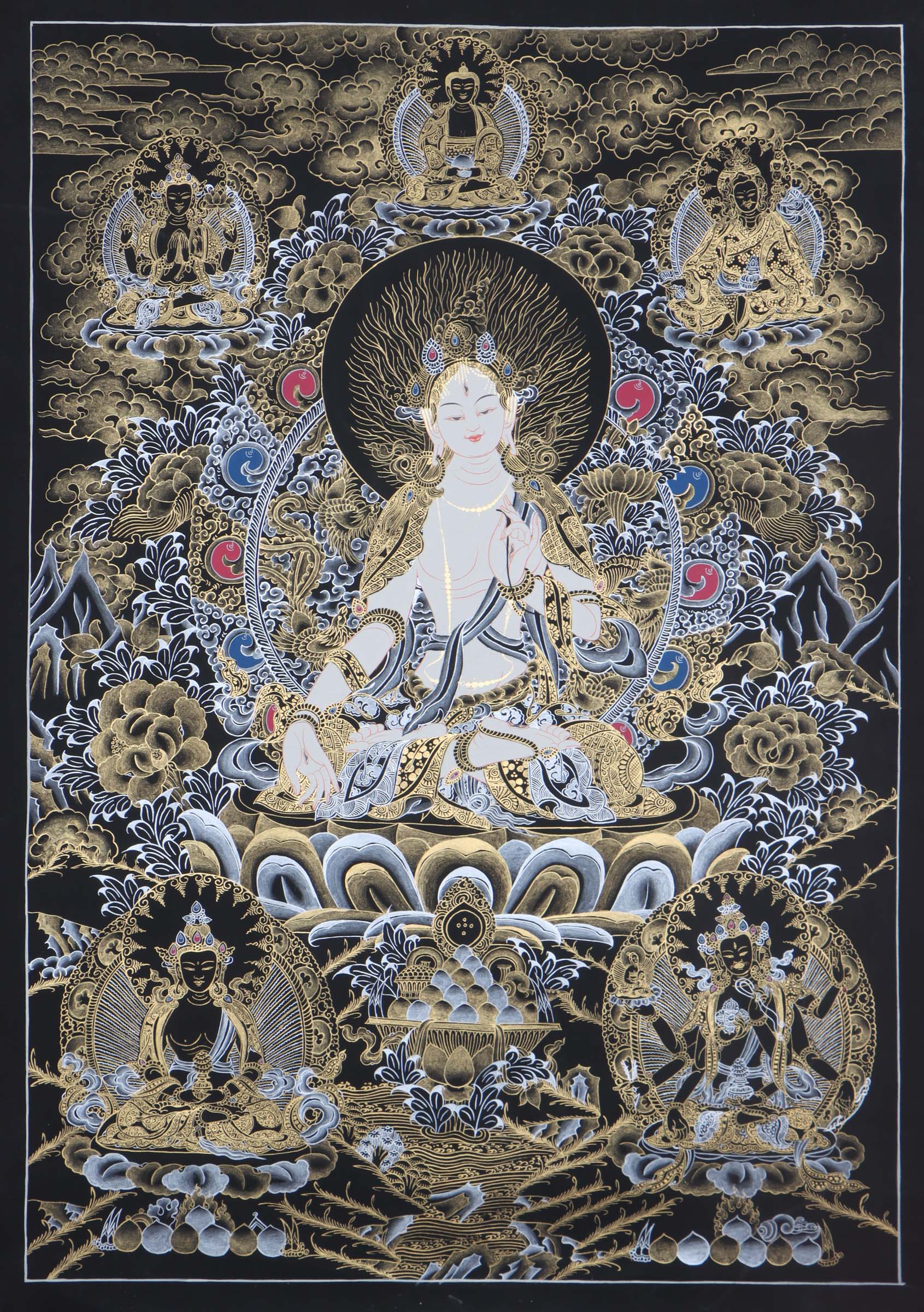 Seven Eyes Bodhisattva - Lucky Thanka