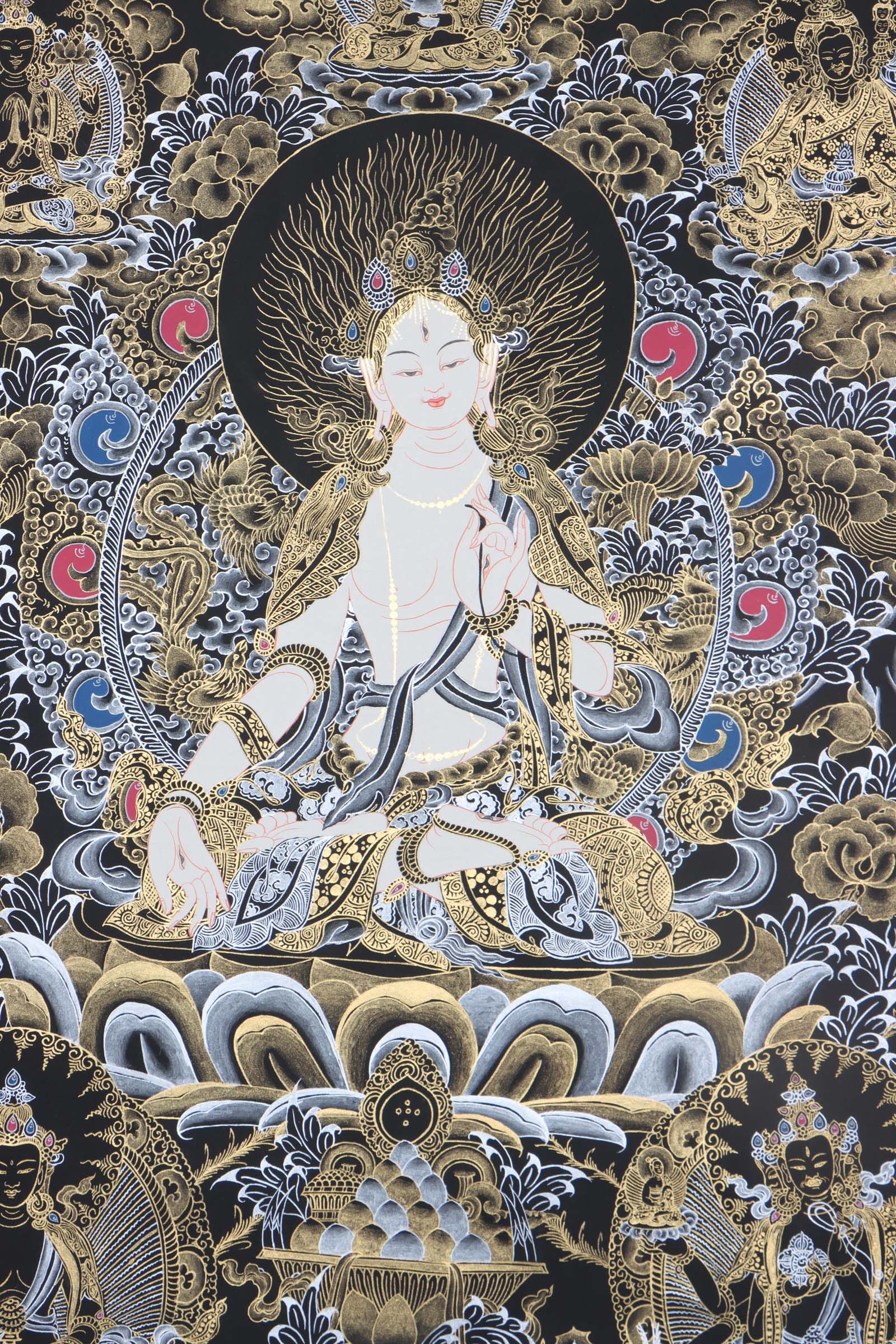 Seven Eyes Bodhisattva - Lucky Thanka