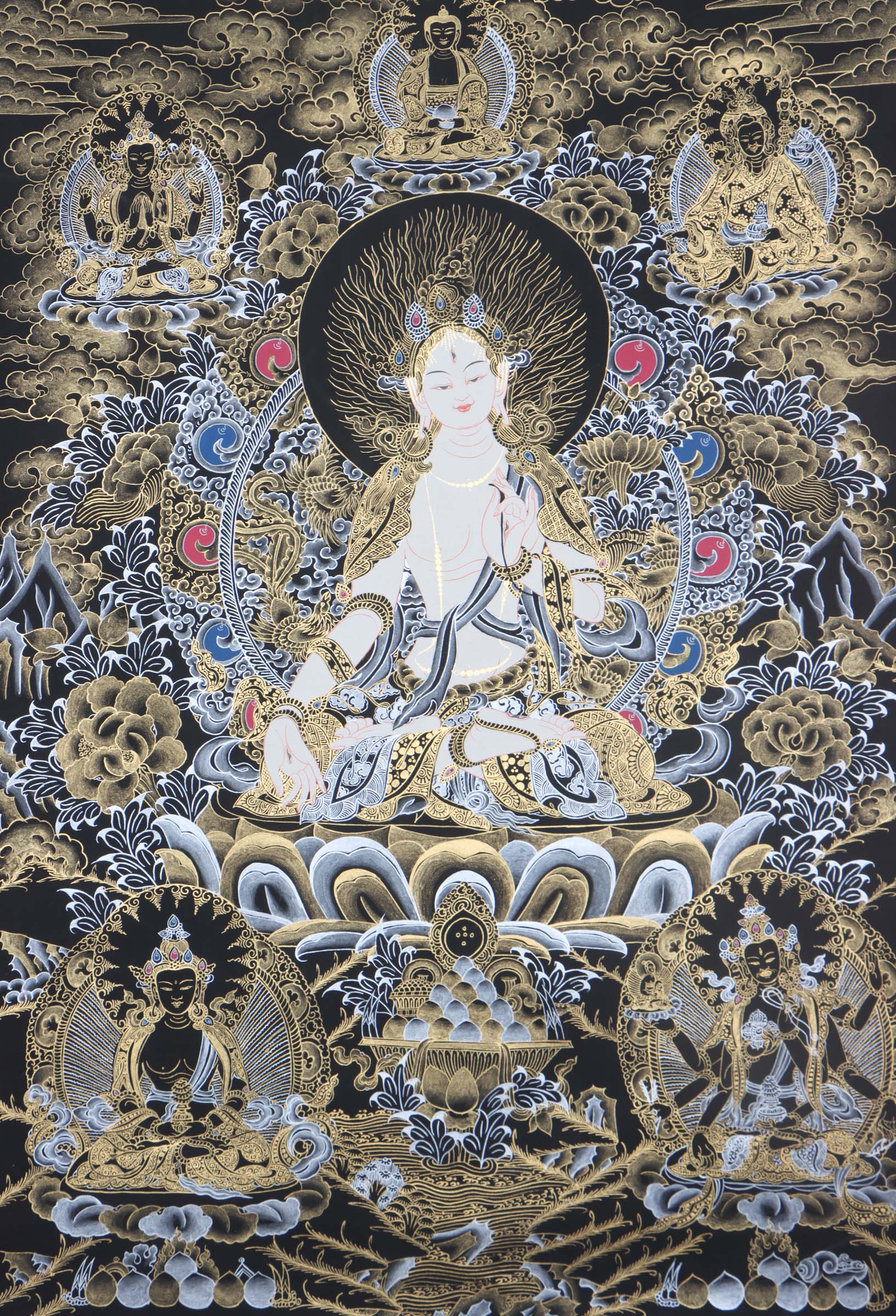 Seven Eyes Bodhisattva - Lucky Thanka