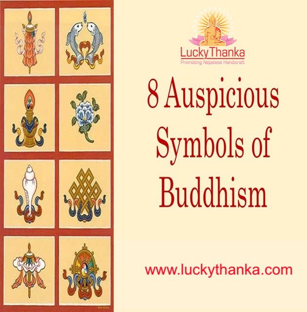 8 auspicious symbol thangka