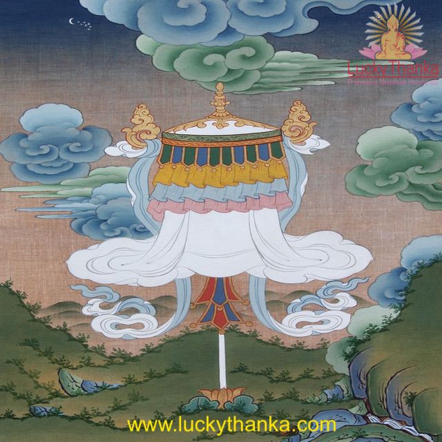 Victory Banner Tibetan Thangka