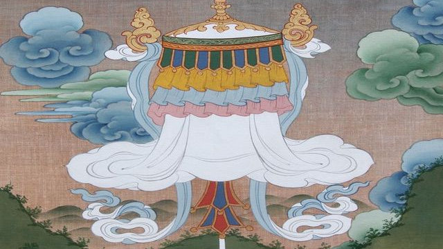 Victory Banner Tibetan Thangka