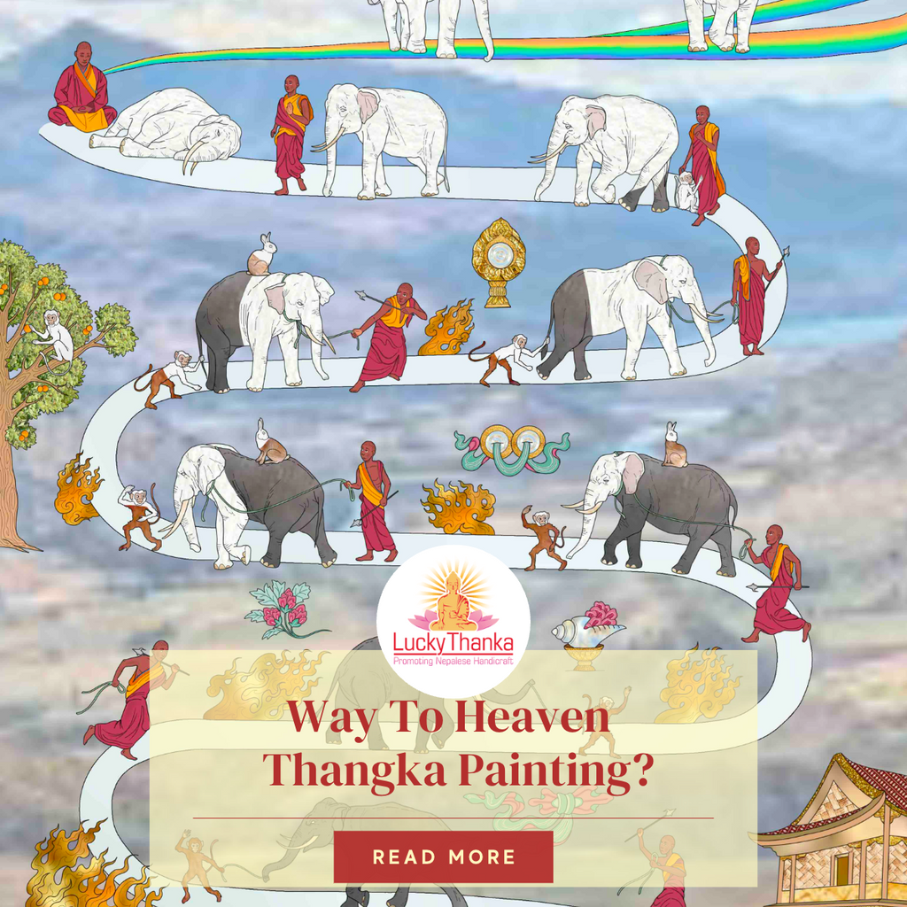 Way To Heaven Tibetan Thangka Painting