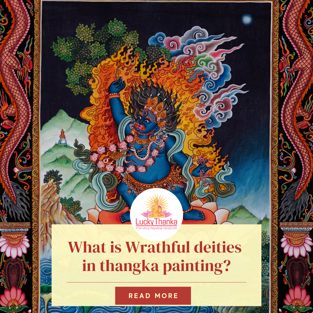 What is Wrathful Deity in Thangka Painting?
