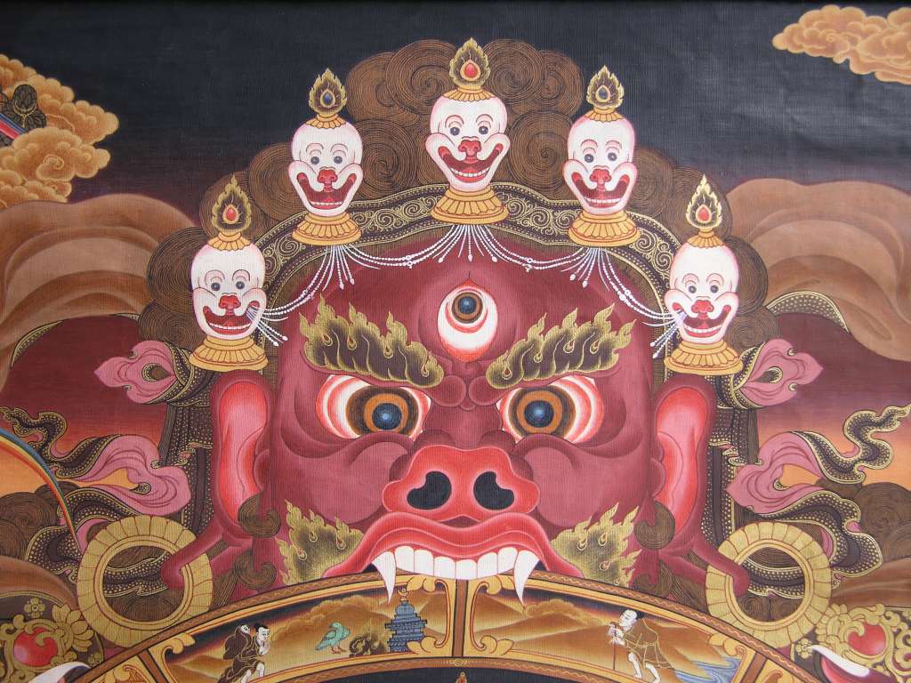 Wheel Of Life Thangka Painting