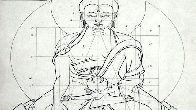 Buddha Thangka Sketch