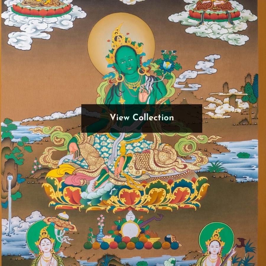 Green Tara Thangka Collection